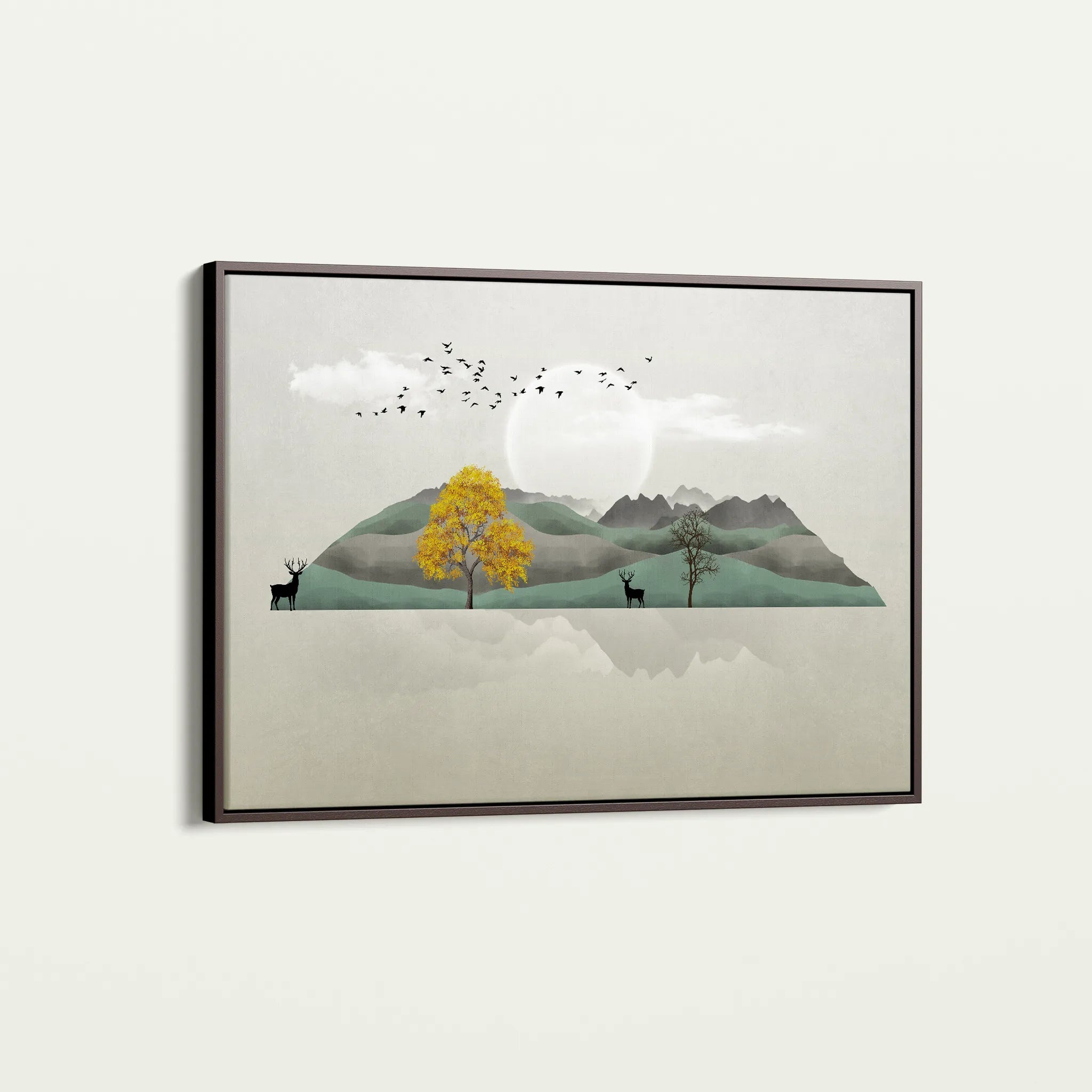 Abstract 043 Canvas Art 60 x 40 cm / Black