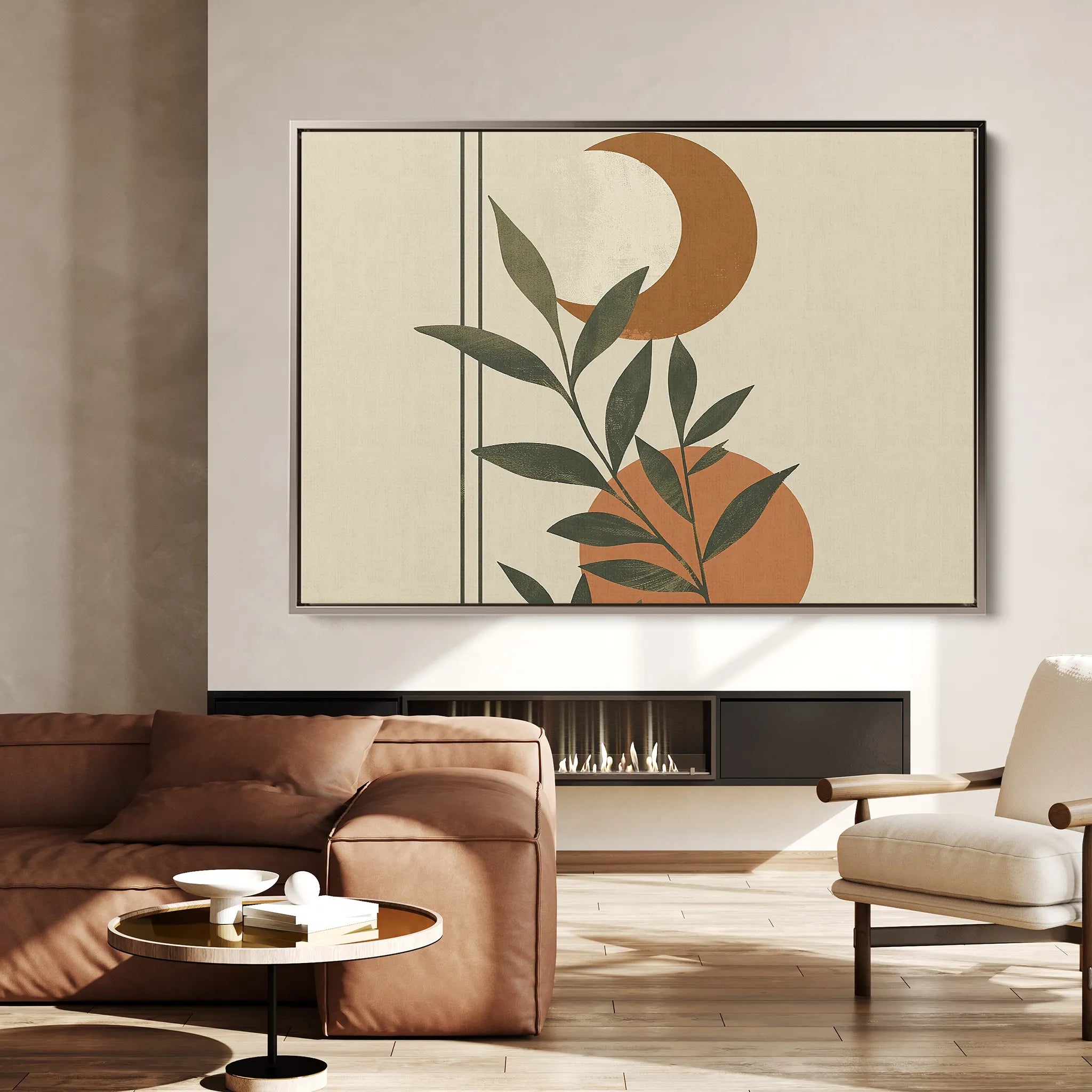 Boho 043 Canvas Art 60 x 40 cm / Black