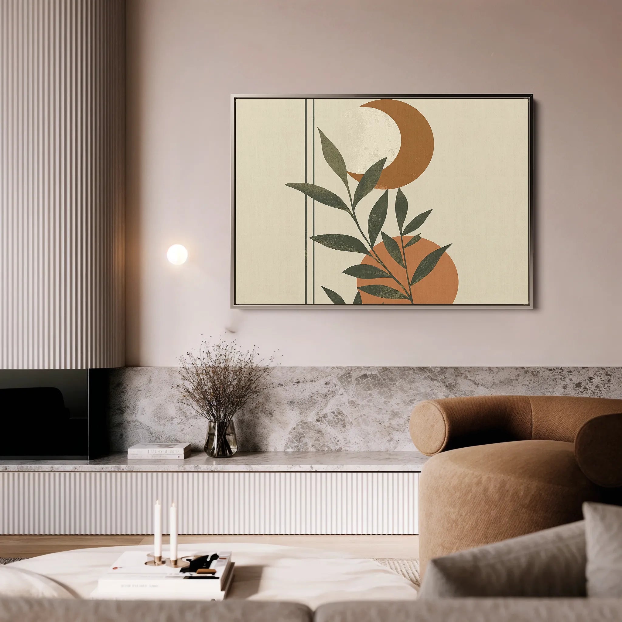 Boho 043 Canvas Art 60 x 40 cm / Black
