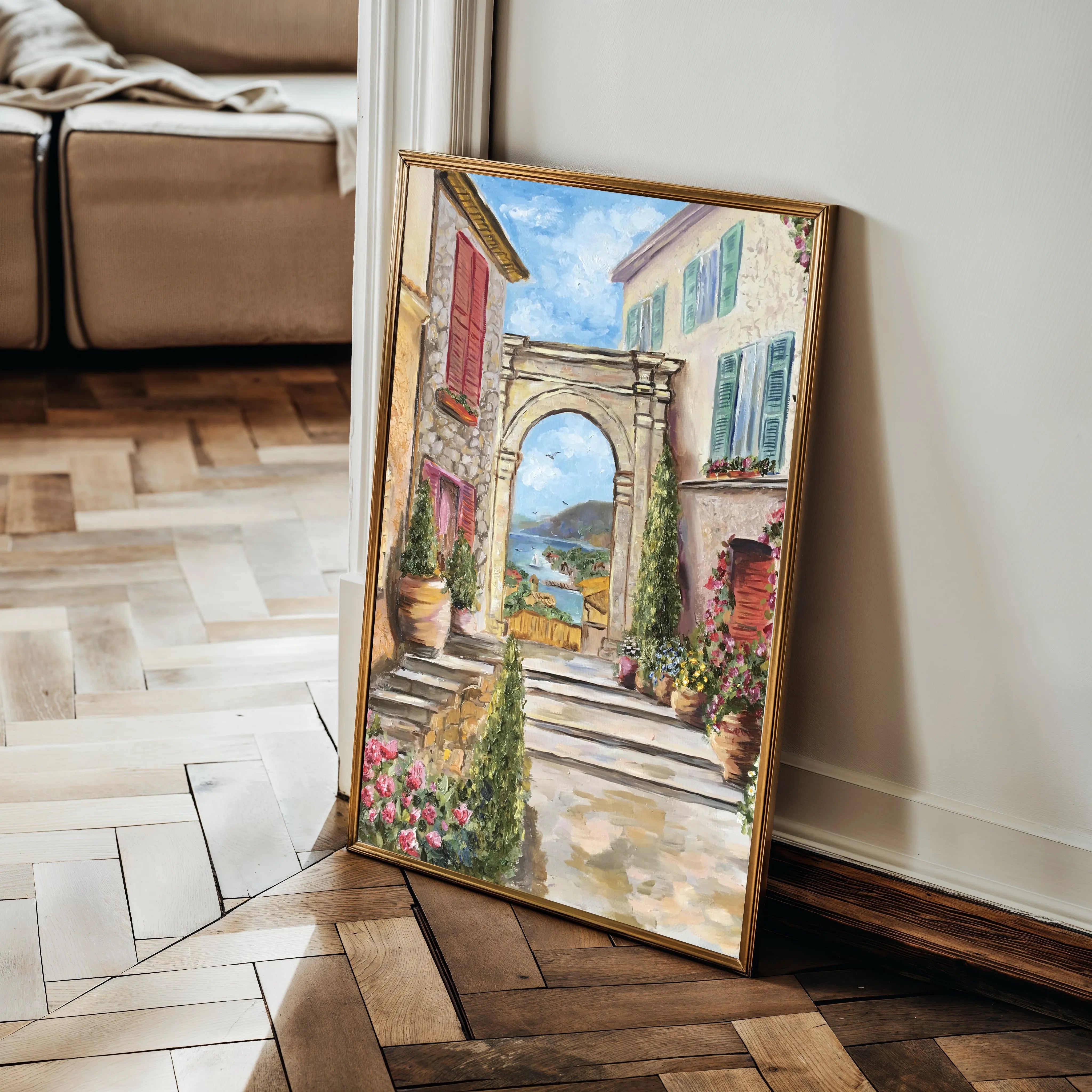 Landscape 043 Canvas Art 60 x 40 cm / Black