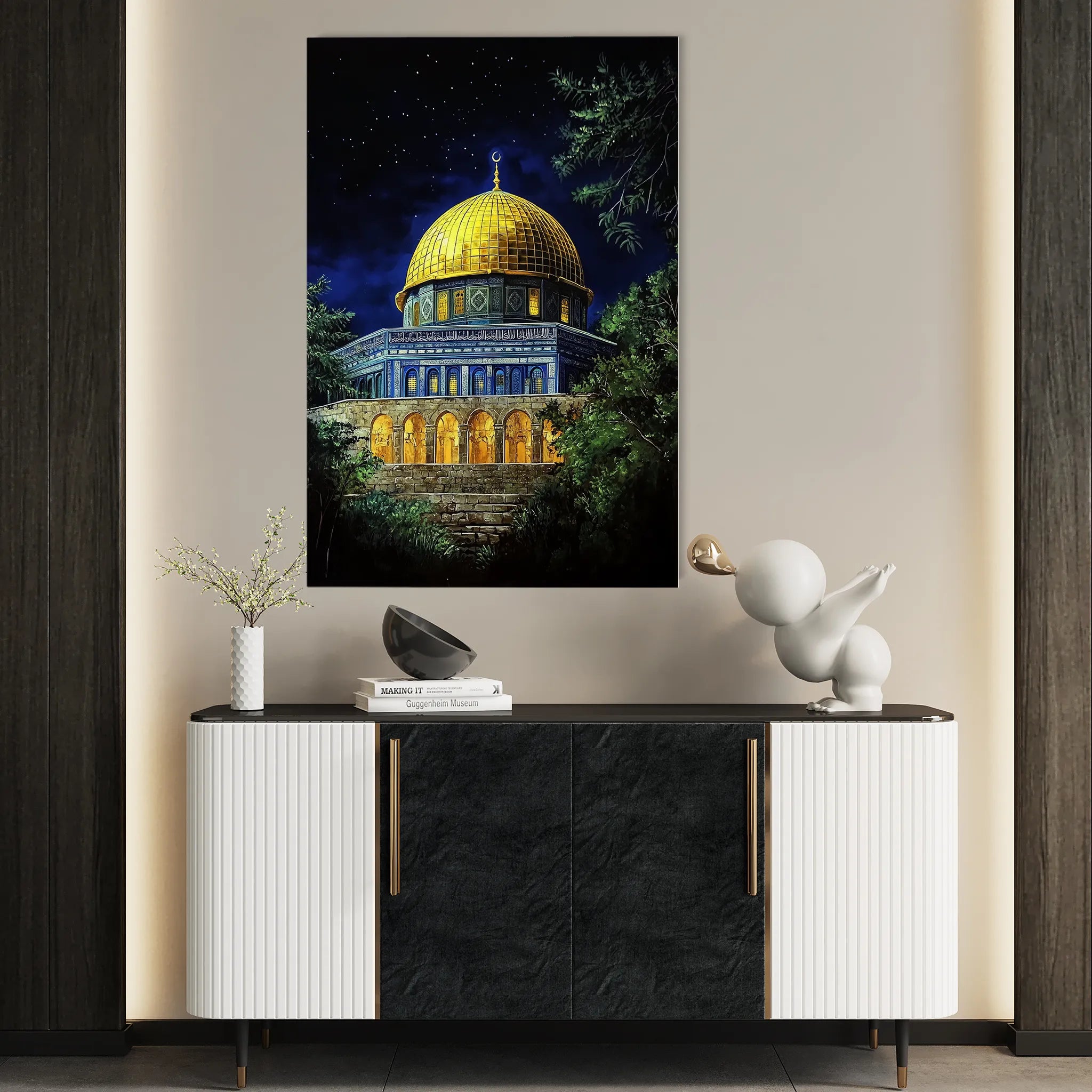 Palestine 043 Canvas Art 60 x 40 cm / Black