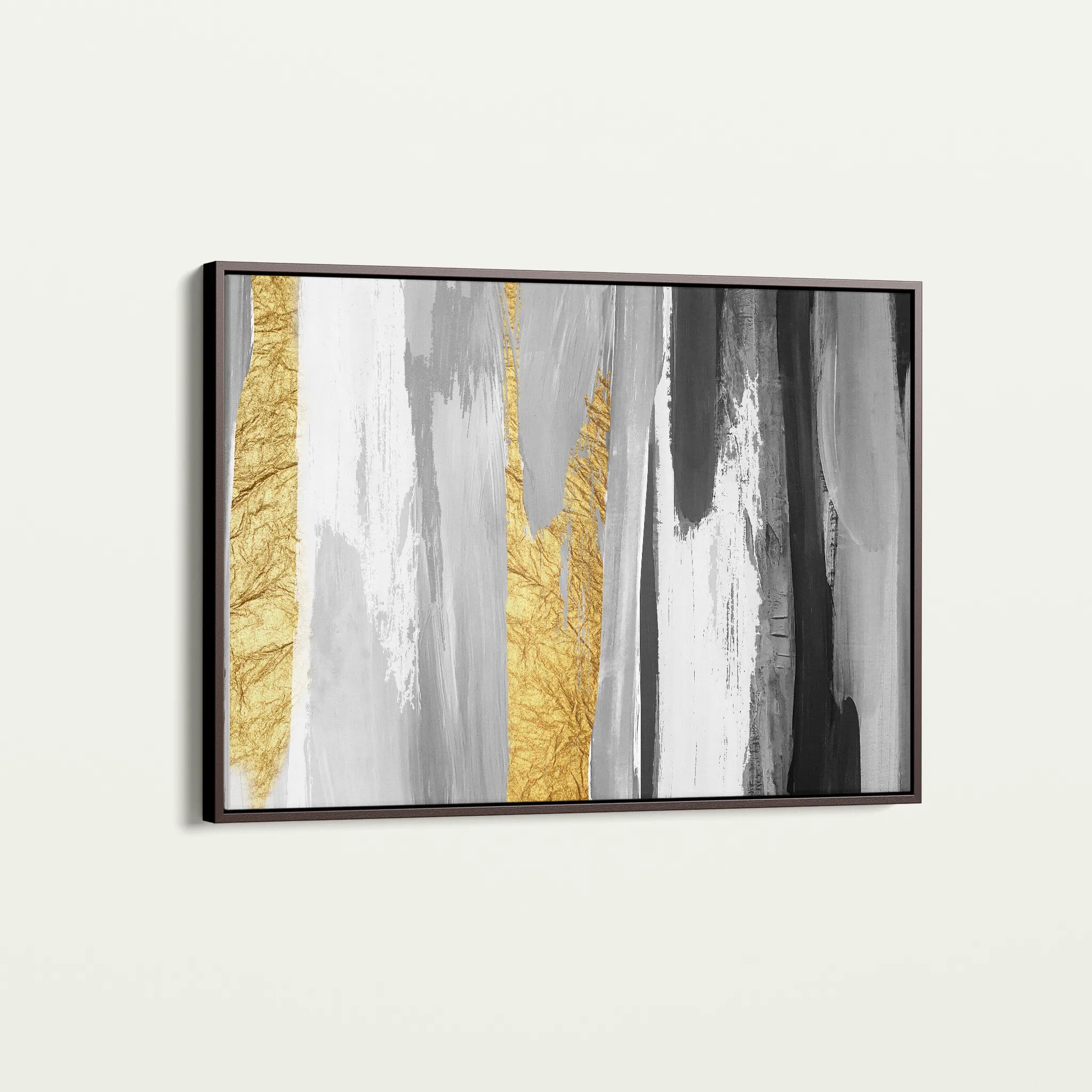 Abstract 044 Canvas Art 60 x 40 cm / Black