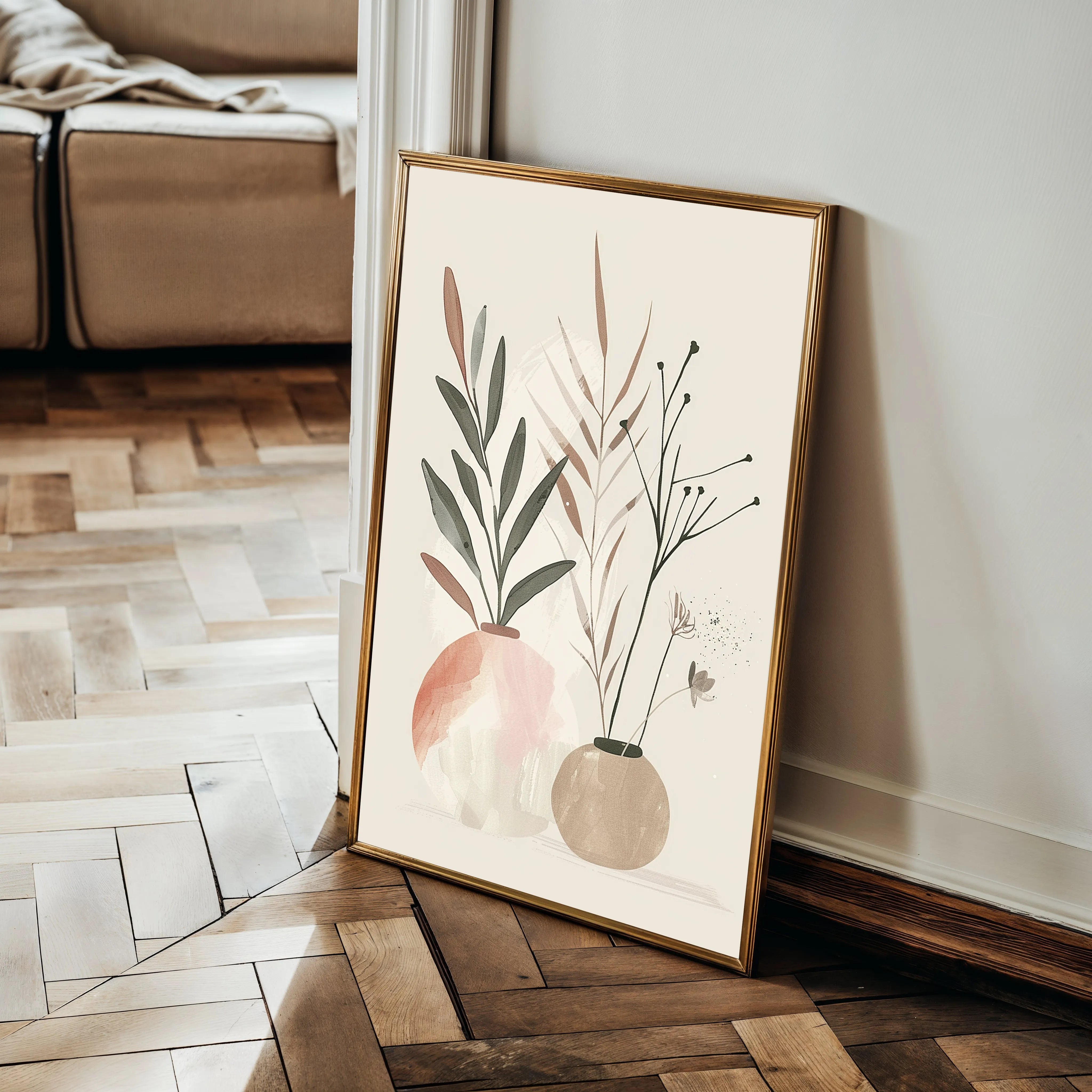 Boho 044 Canvas Art 60 x 40 cm / Black