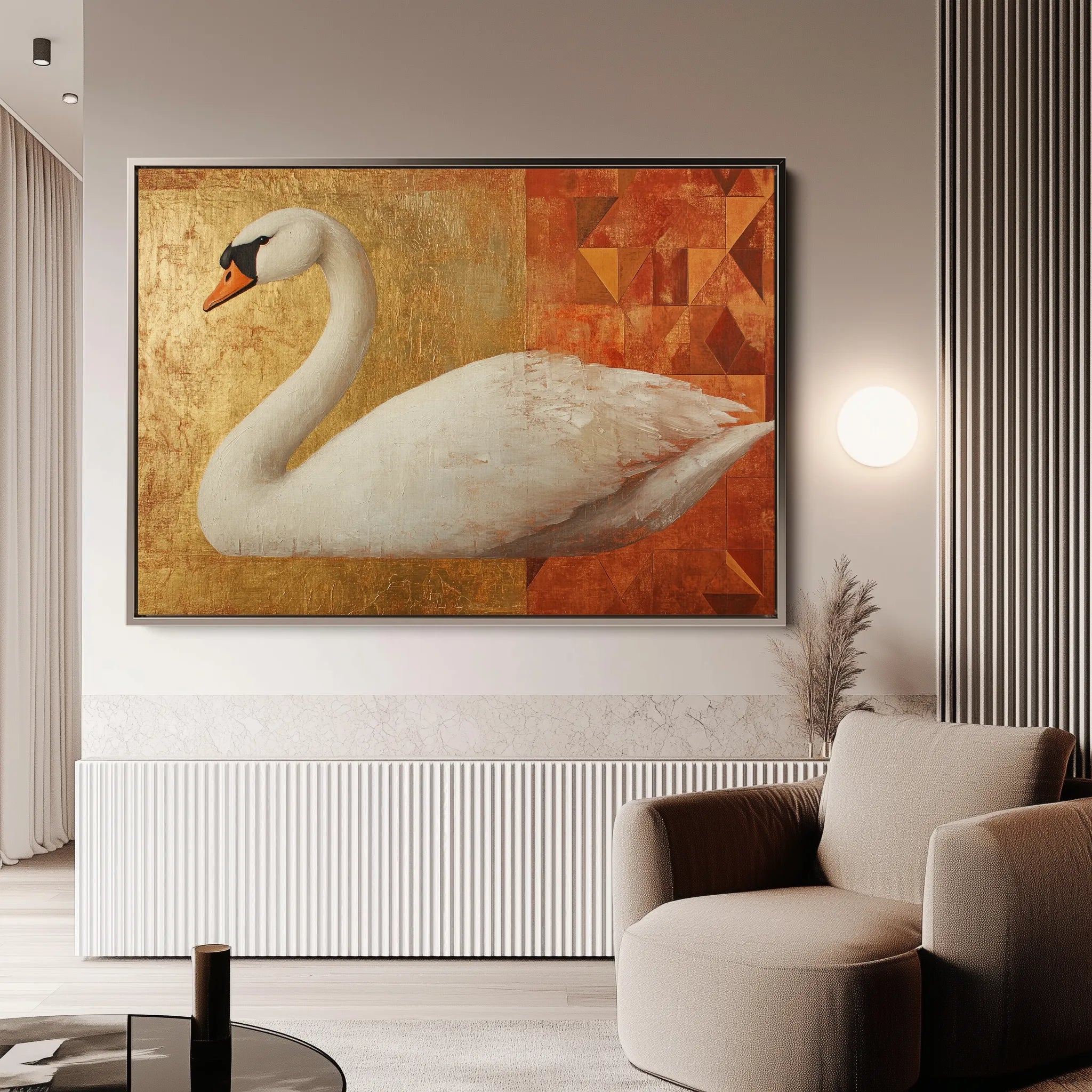 Animals 045 Canvas Art 60 x 40 cm / Black