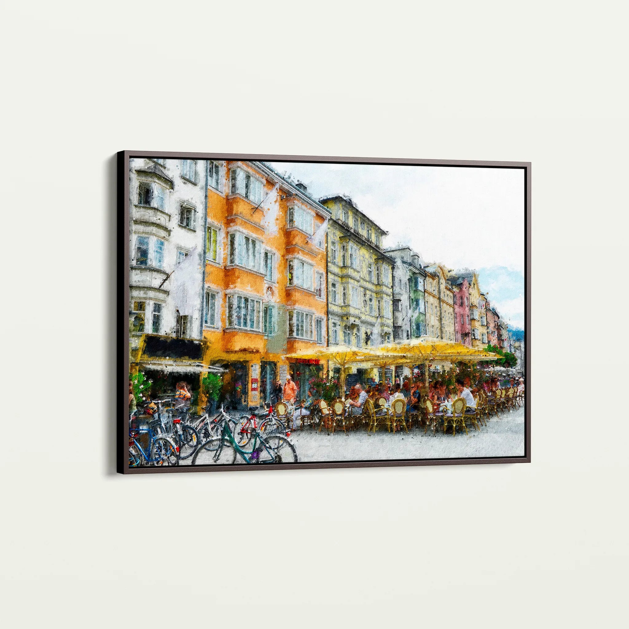 Landscape 045 Canvas Art 60 x 40 cm / Black