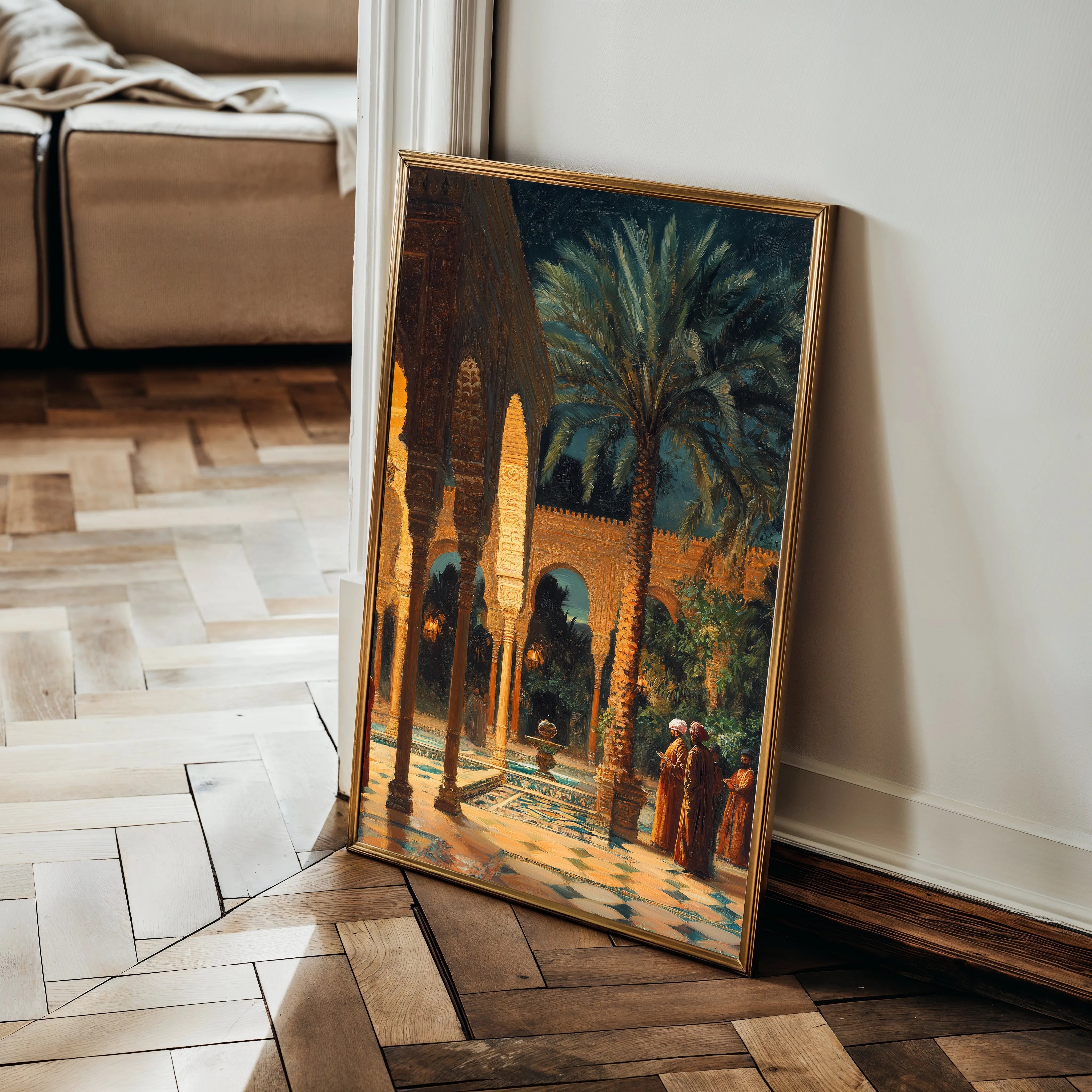 Orientalist 045 Canvas Art 60 x 40 cm / Black