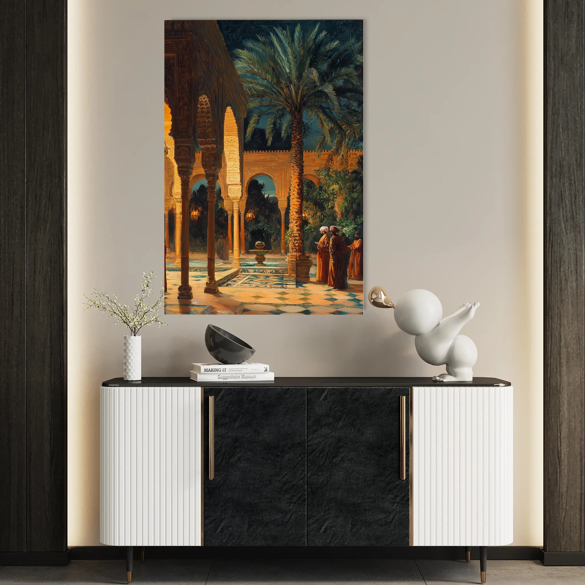 Orientalist 045 Canvas Art 60 x 40 cm / Black