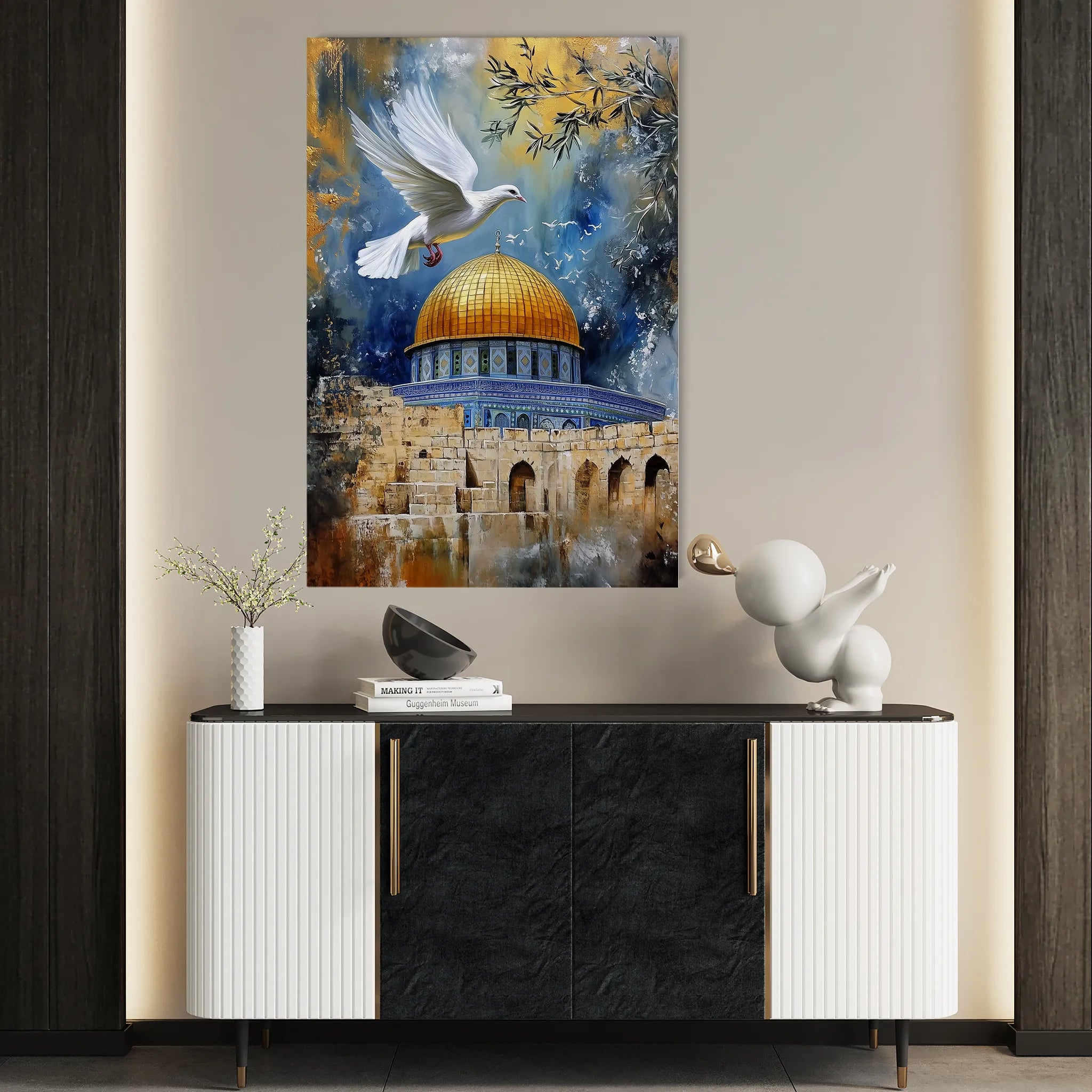 Palestine 045 Canvas Art 60 x 40 cm / Black