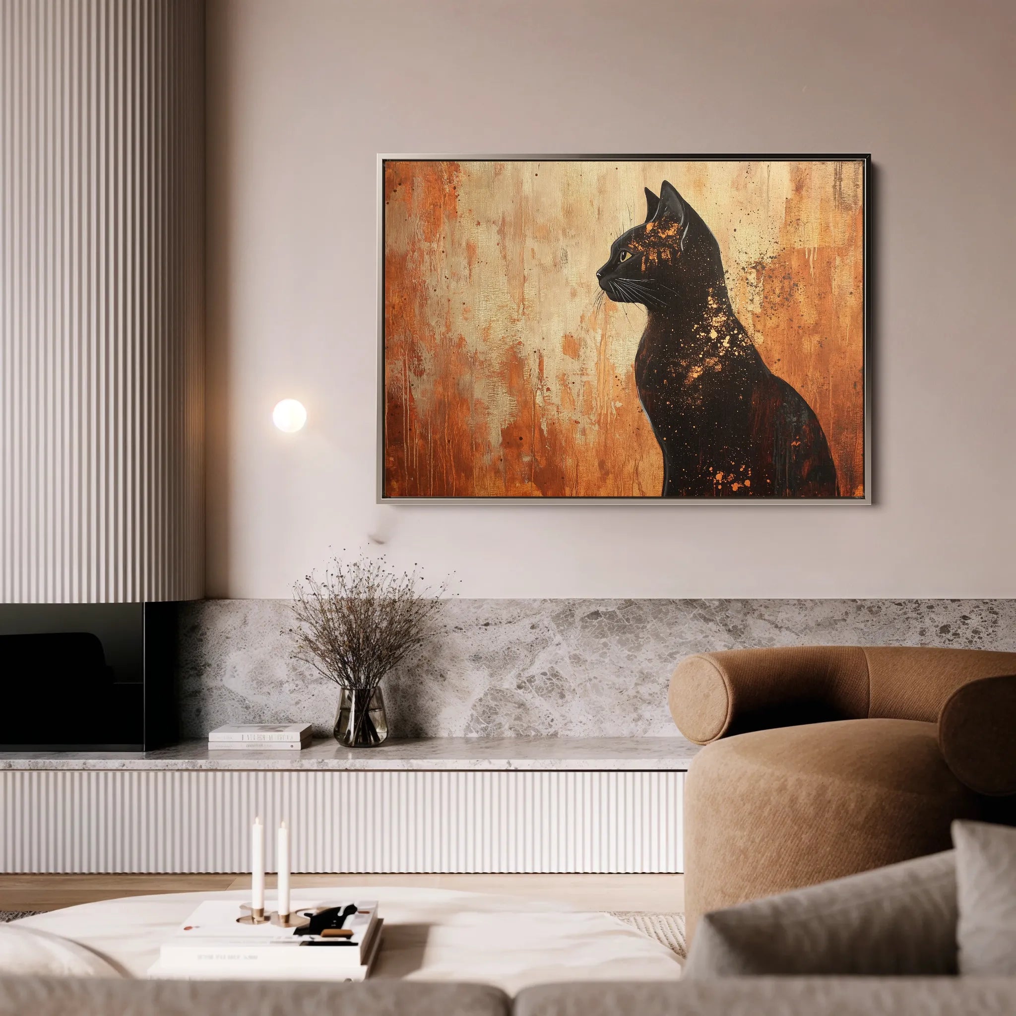 Animals 046 Canvas Art 60 x 40 cm / Black