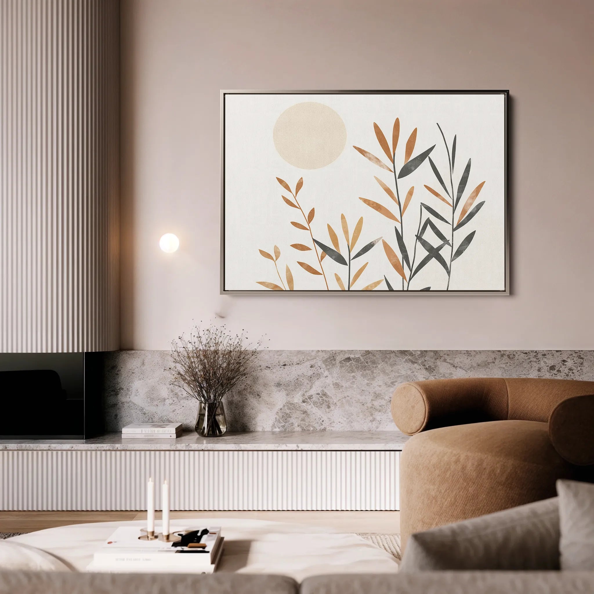 Boho 046 Canvas Art 60 x 40 cm / Black