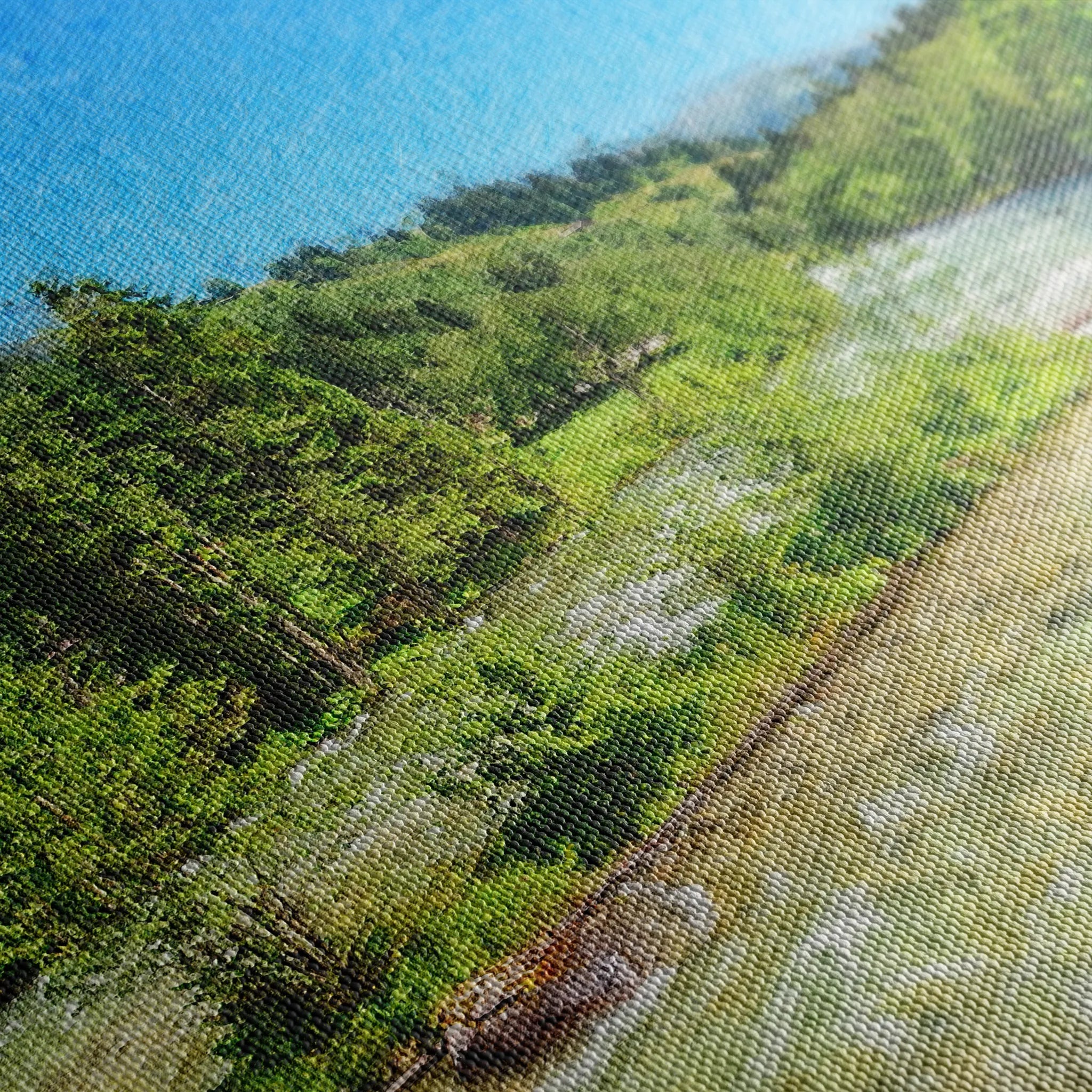 Landscape 046 Canvas Art 60 x 40 cm / Black