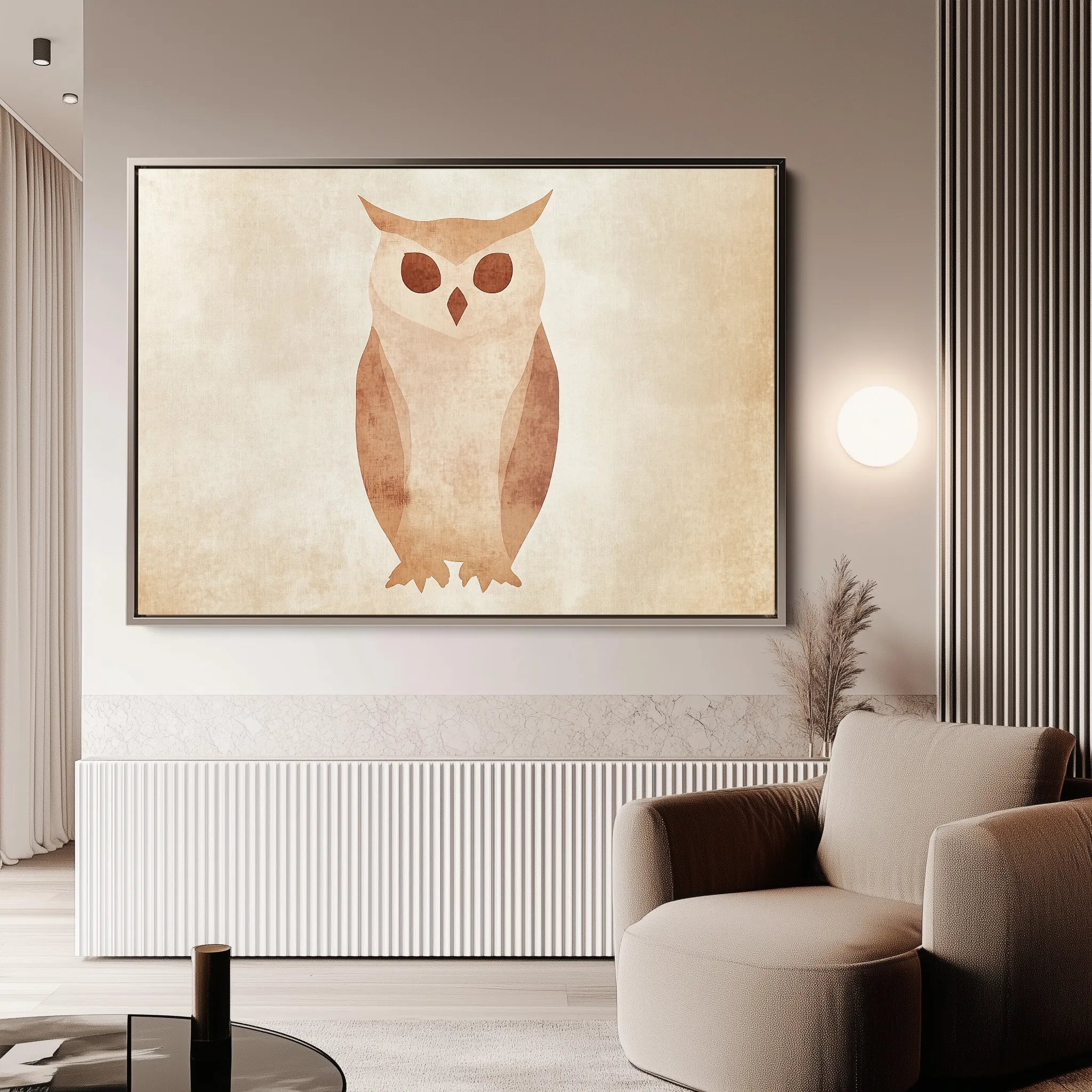 Animals 047 Canvas Art 60 x 40 cm / Black