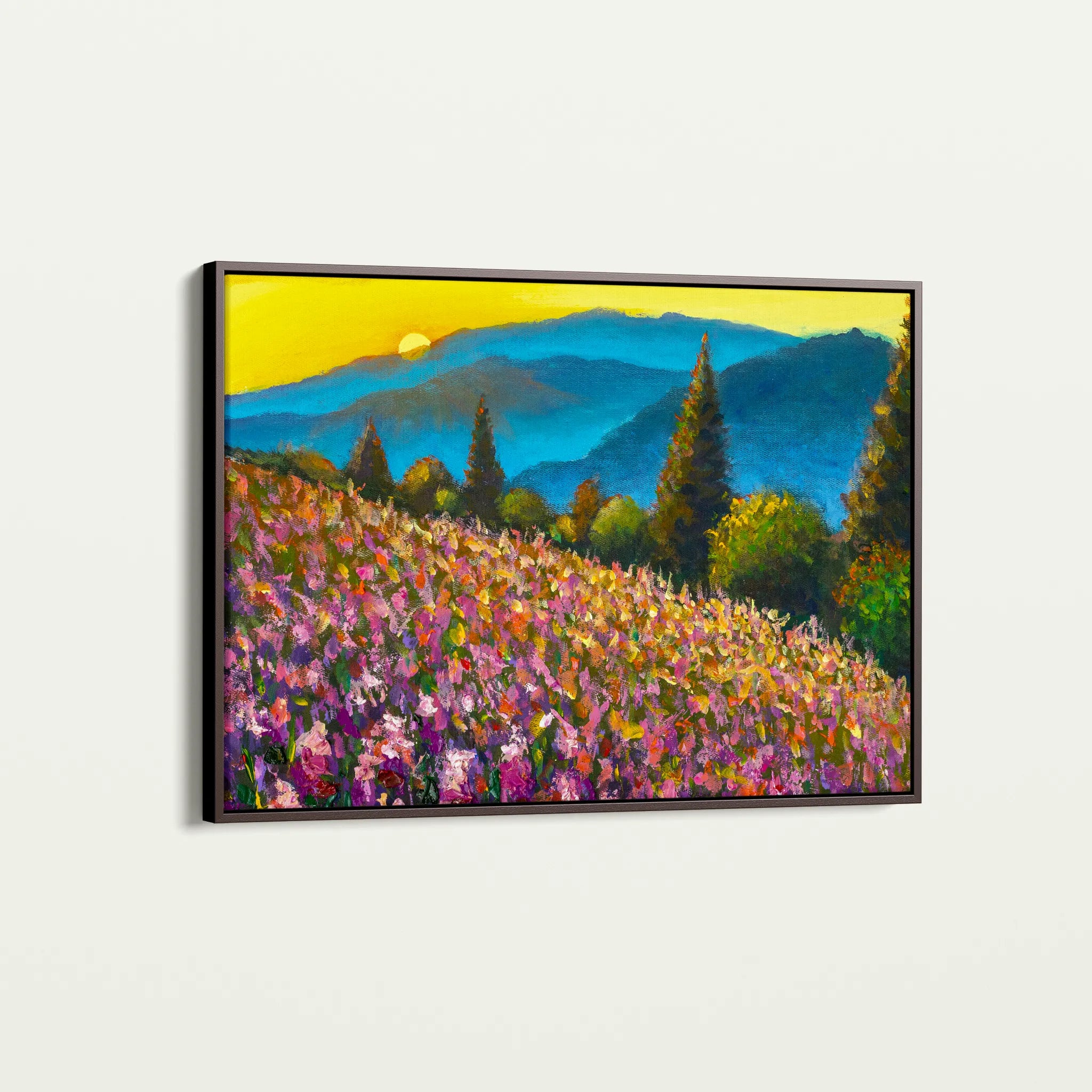 Landscape 047 Canvas Art 60 x 40 cm / Black