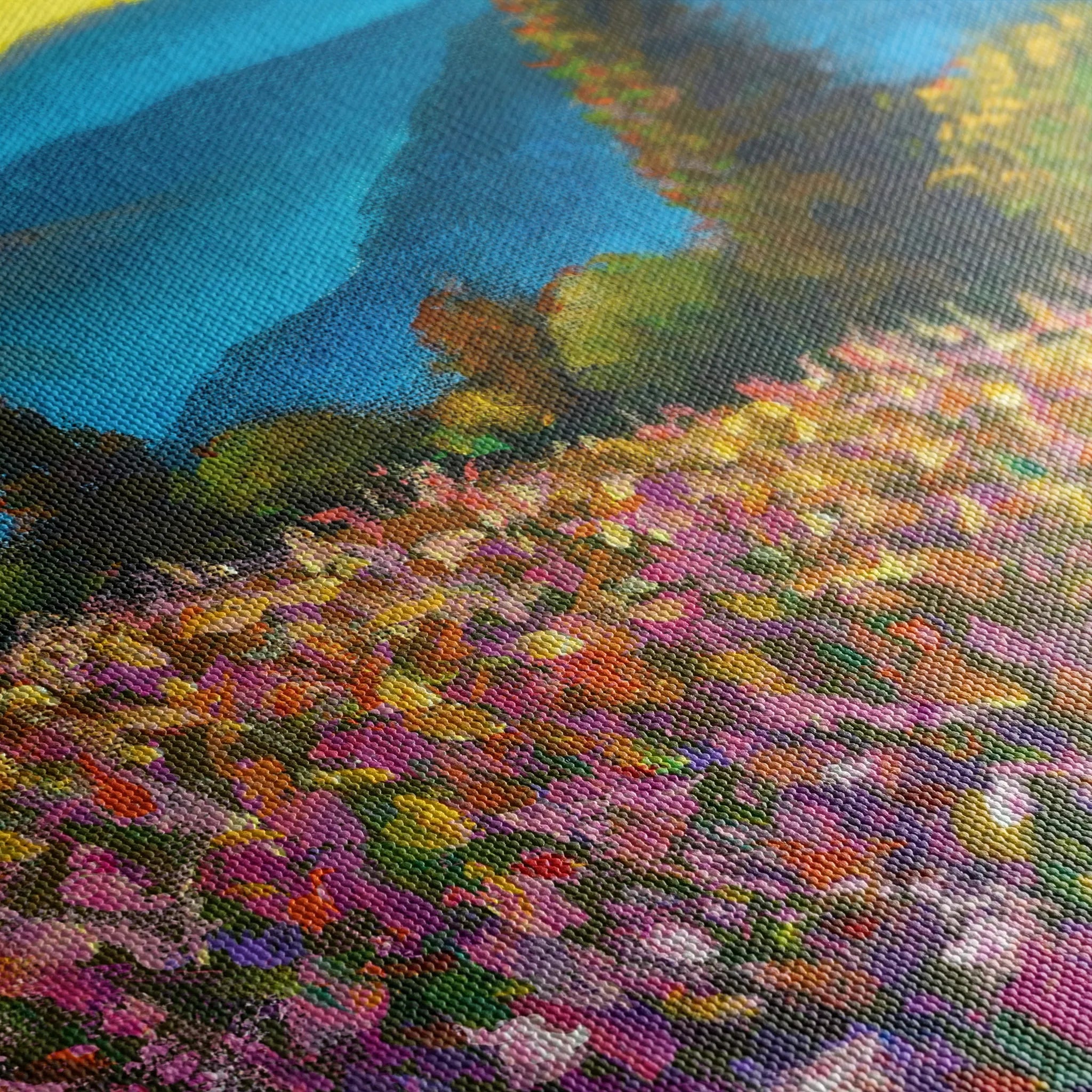Landscape 047 Canvas Art 60 x 40 cm / Black
