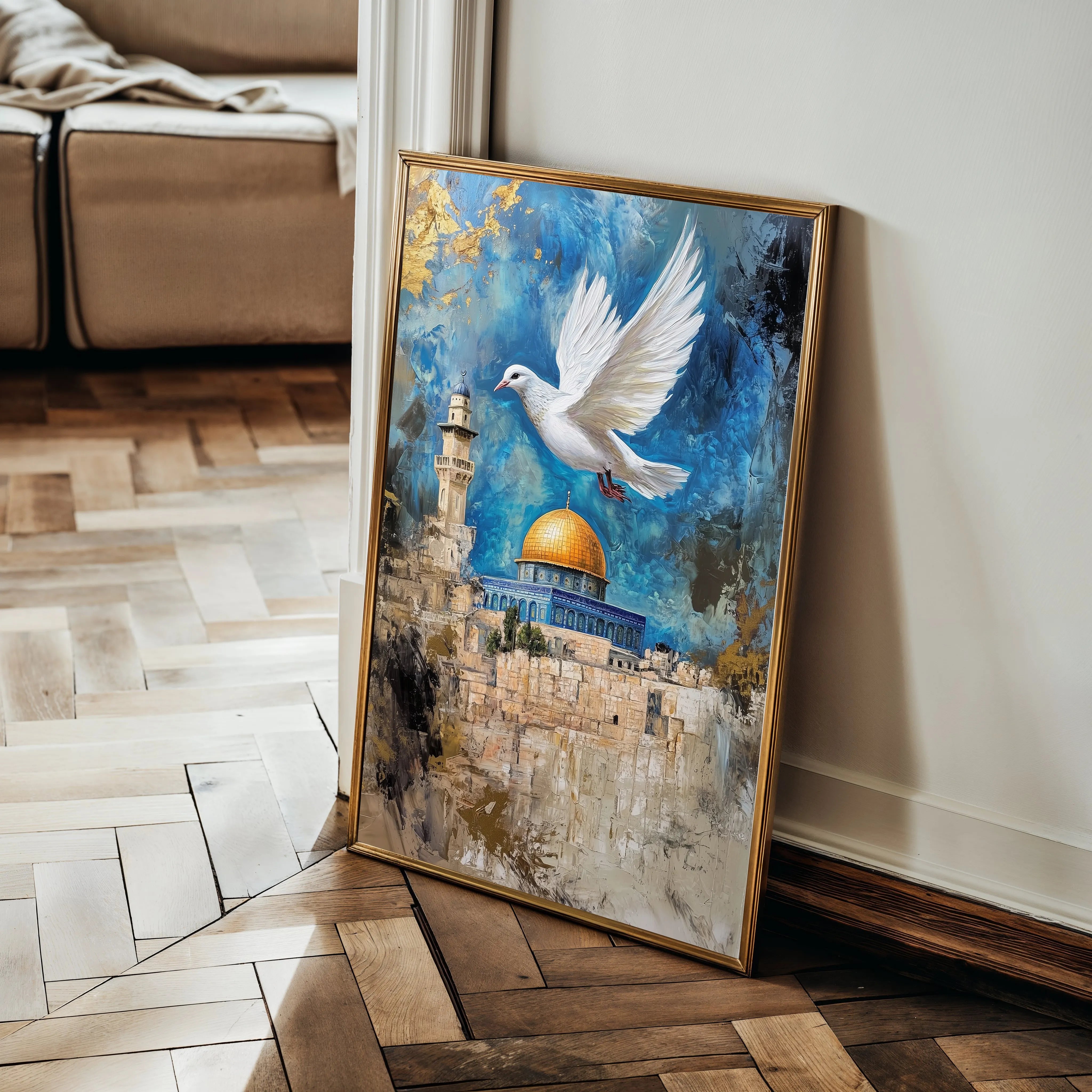 Palestine 047 Canvas Art 60 x 40 cm / Black