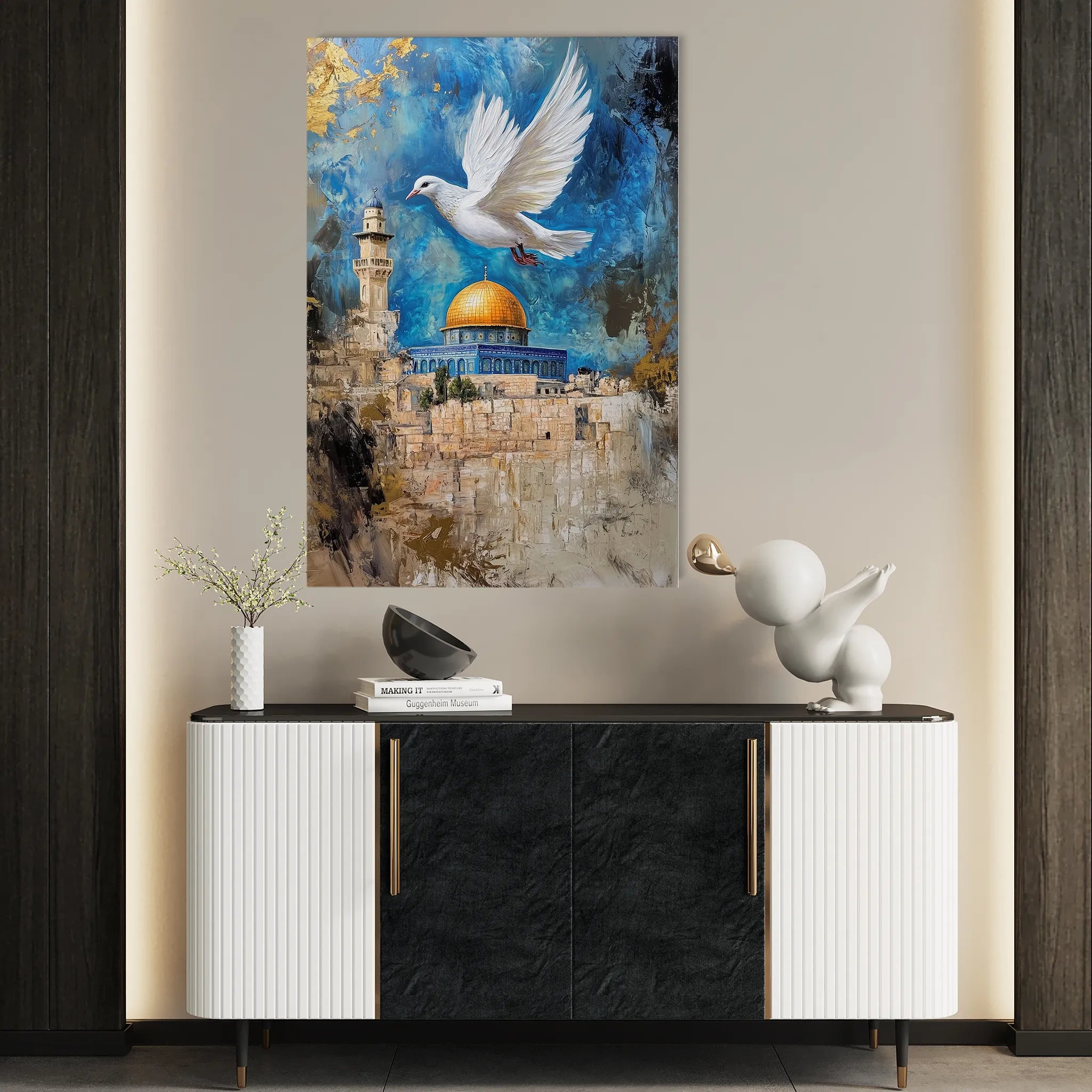 Palestine 047 Canvas Art 60 x 40 cm / Black