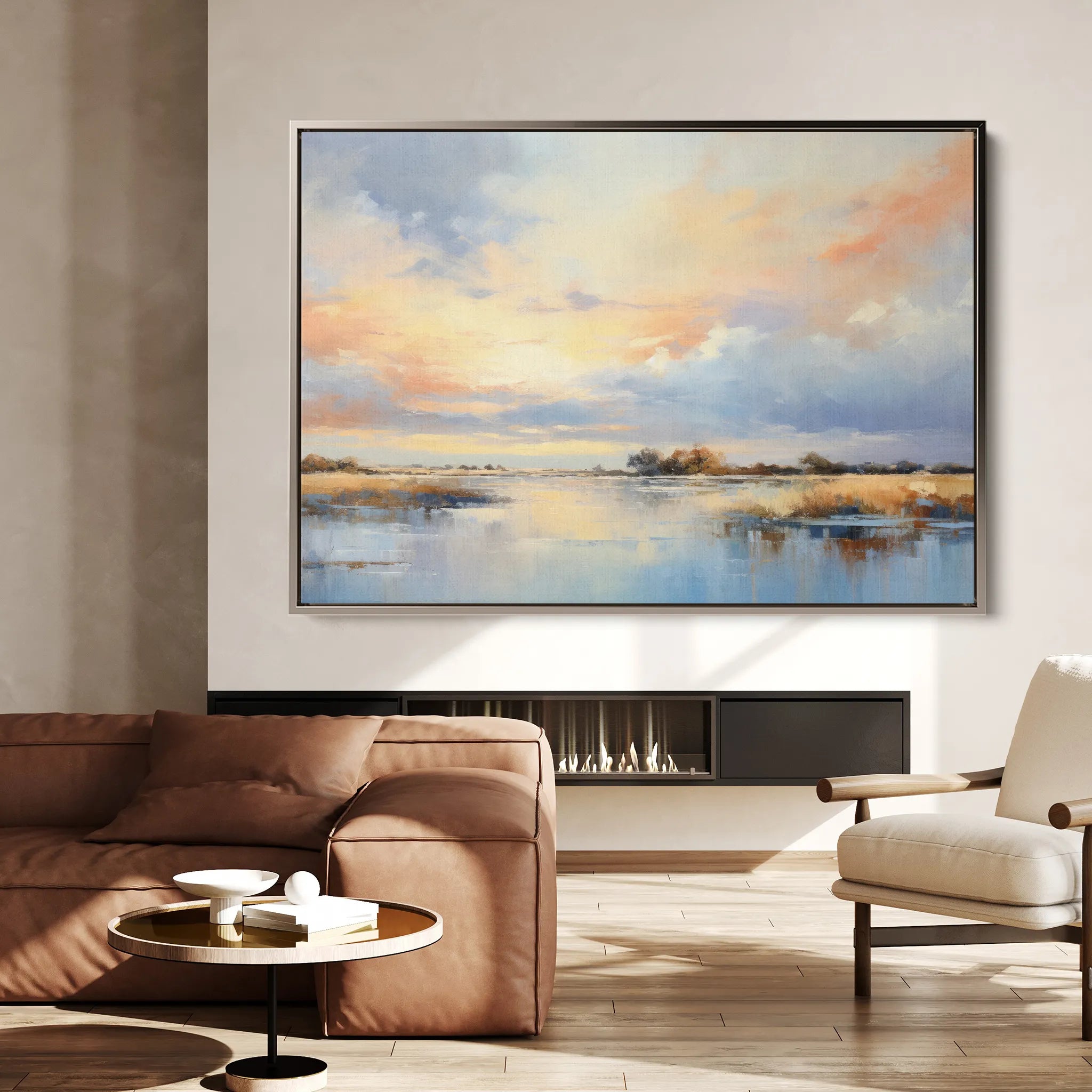 Abstract 048 Canvas Art 60 x 40 cm / Black