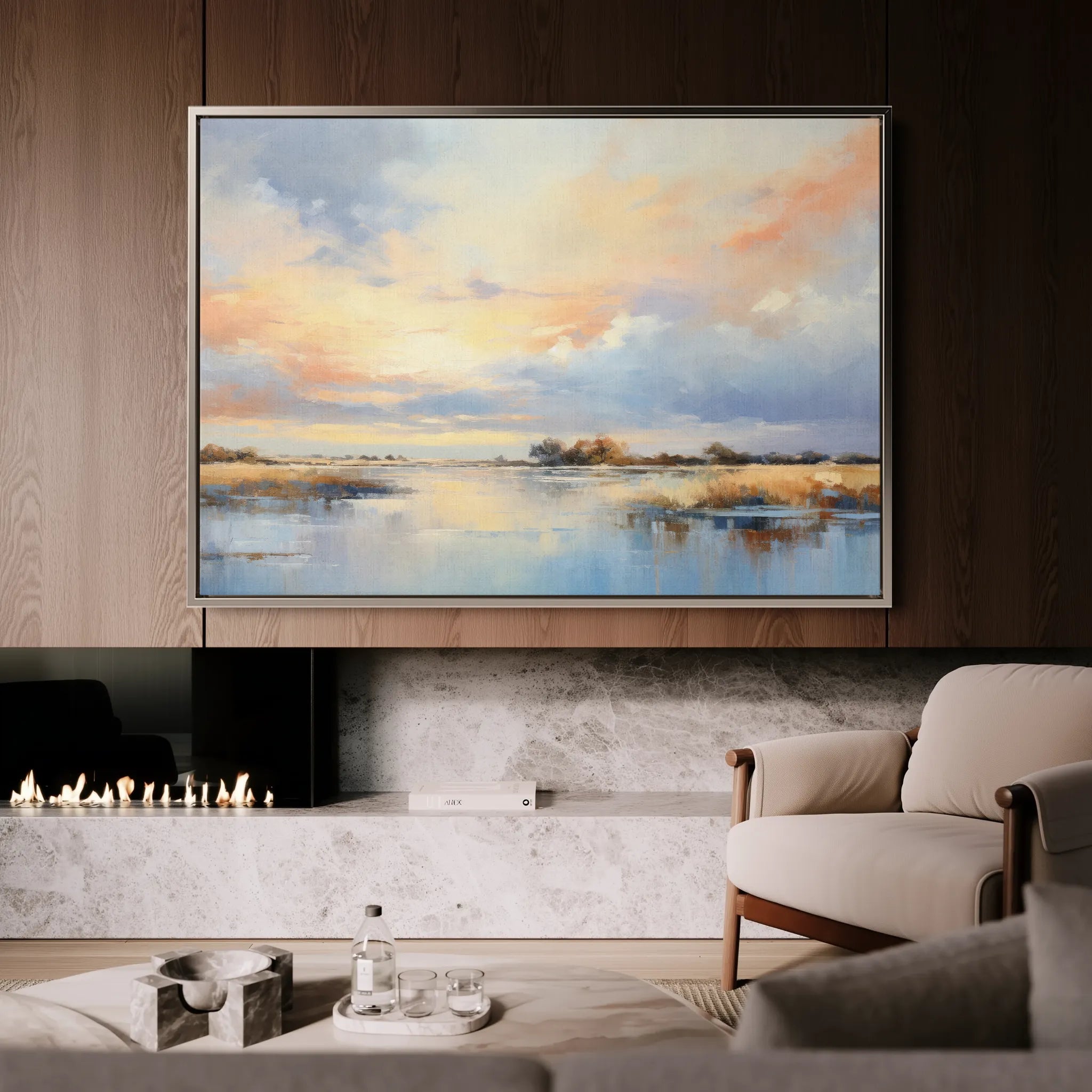 Abstract 048 Canvas Art 60 x 40 cm / Black