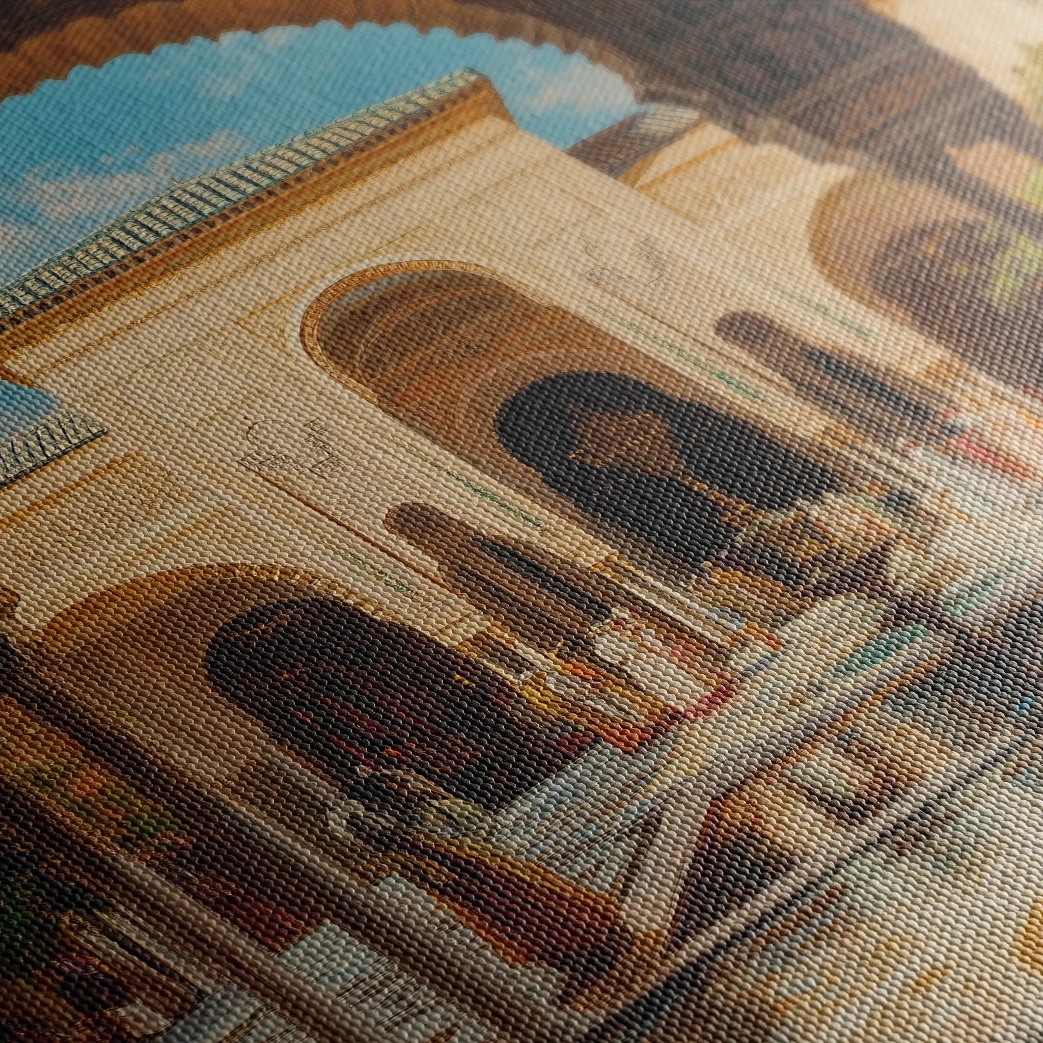 Orientalist 048 Canvas Art 60 x 40 cm / Black