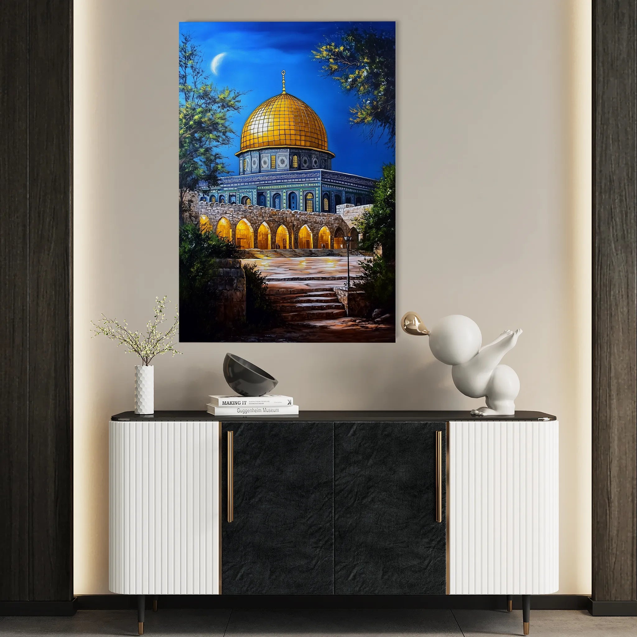 Palestine 048 Canvas Art 60 x 40 cm / Black