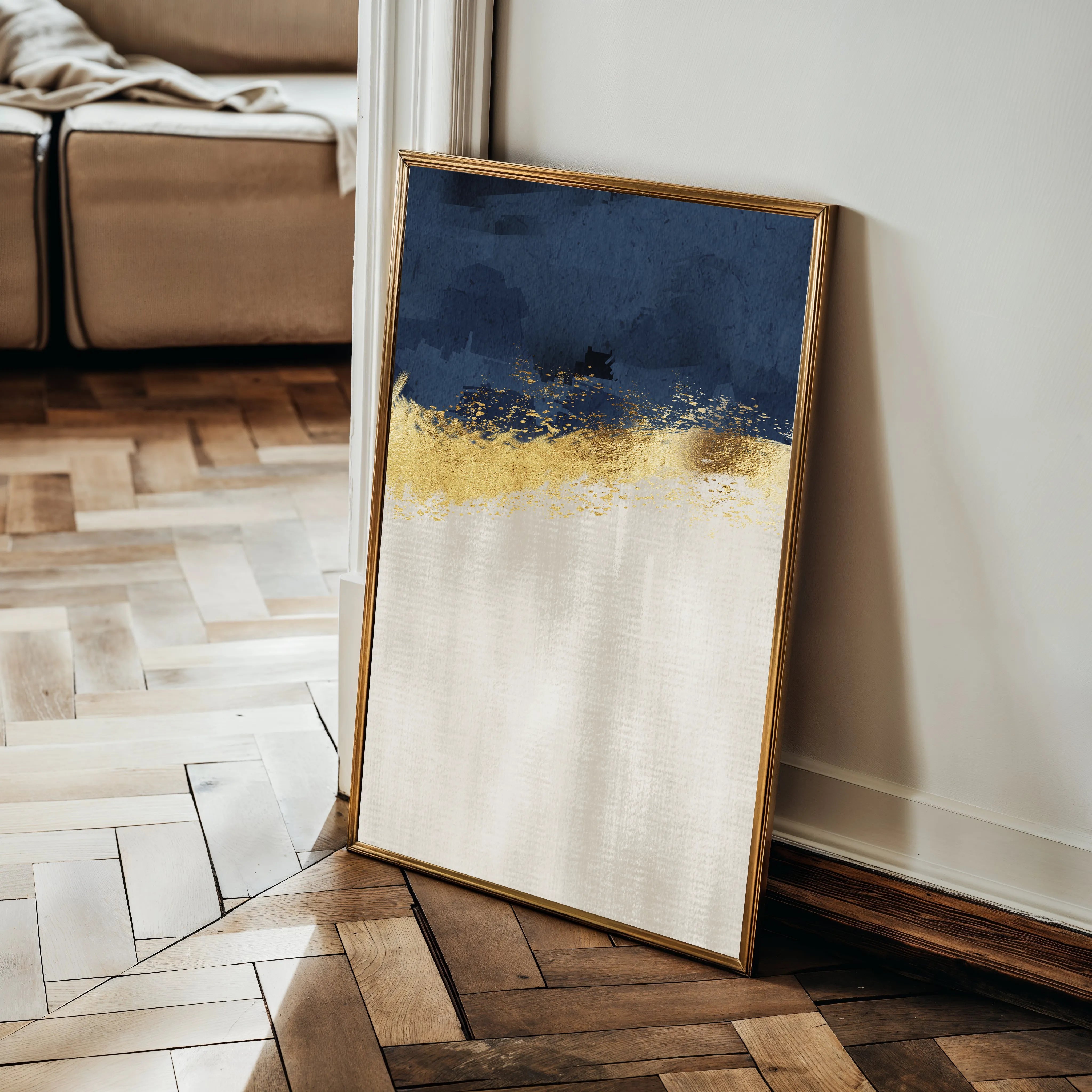 Abstract 049 Canvas Art 60 x 40 cm / Black