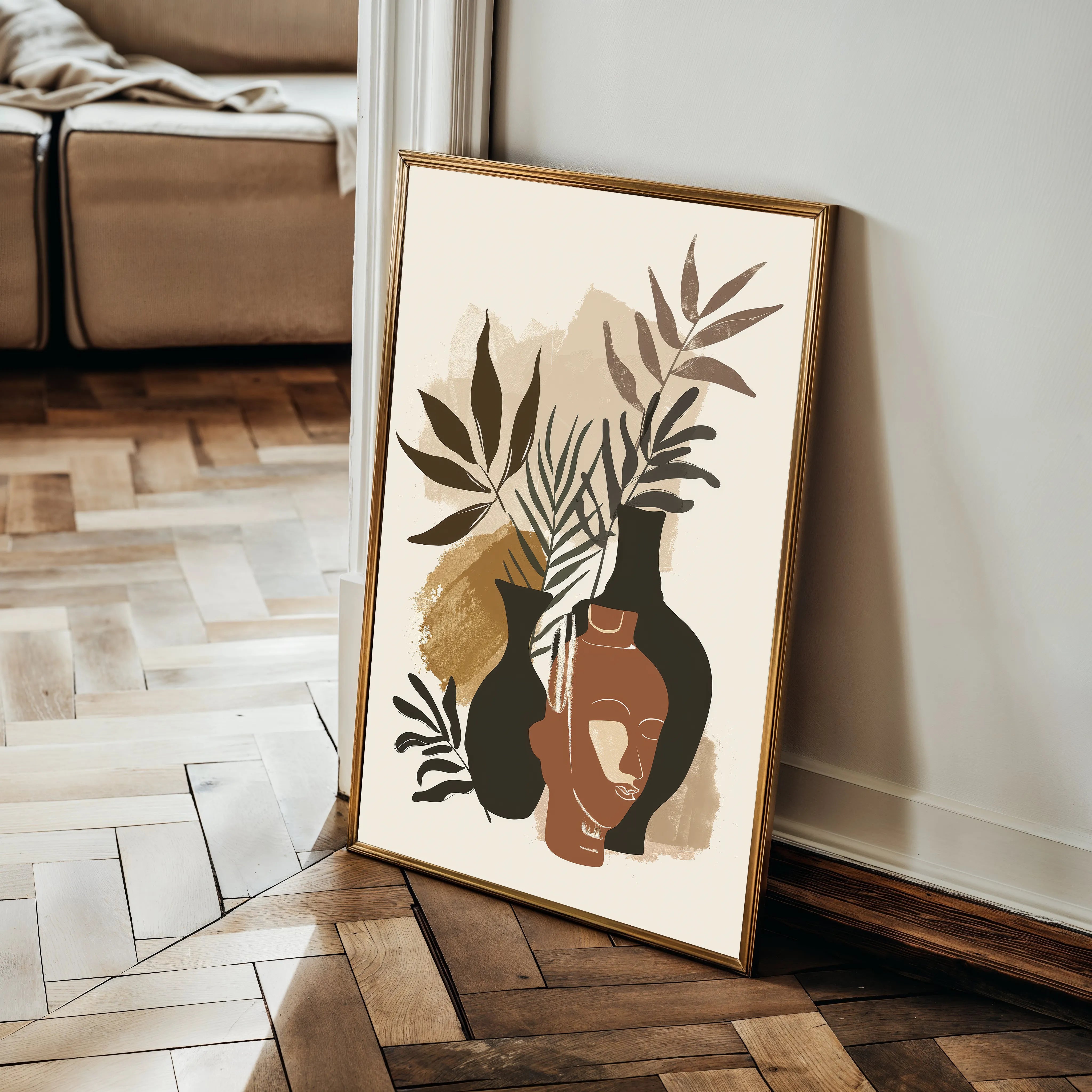 Boho 049 Canvas Art 60 x 40 cm / Black