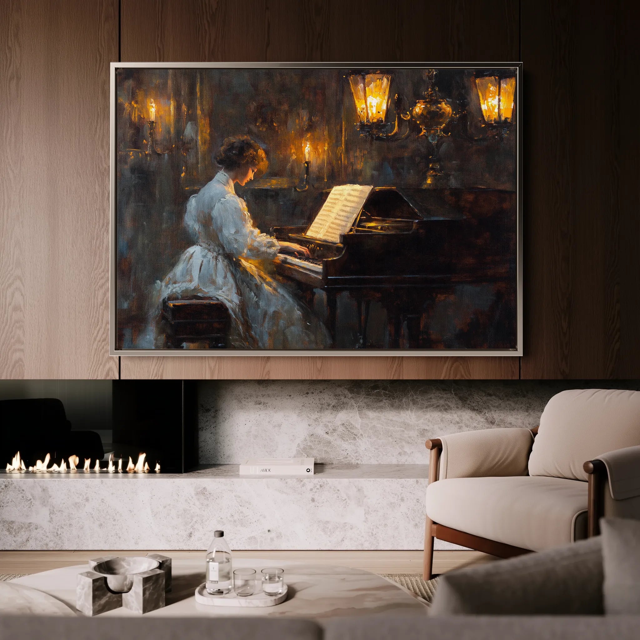 Classic 049 Canvas Art 60 x 40 cm / Black