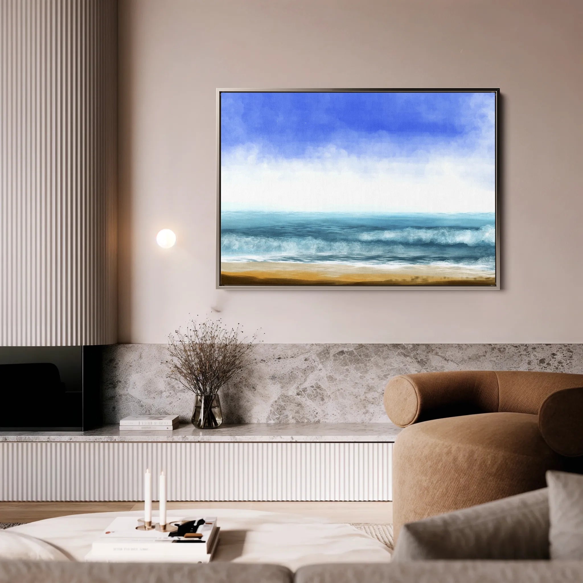 Landscape 049 Canvas Art 60 x 40 cm / Black