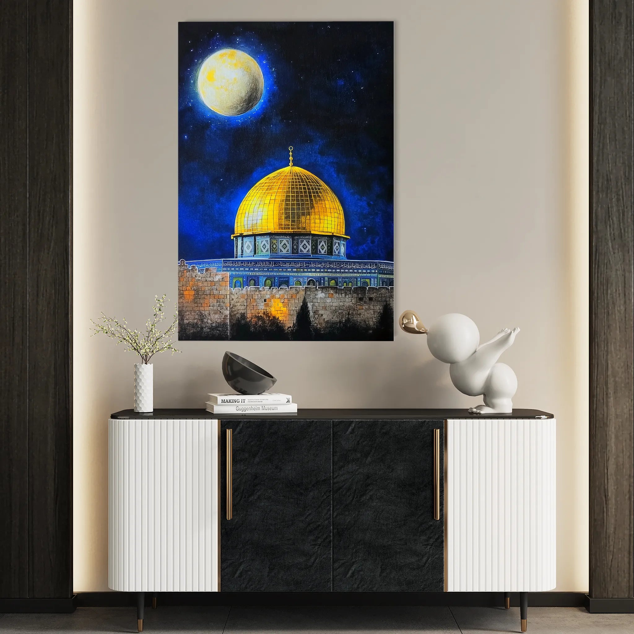 Palestine 049 Canvas Art 60 x 40 cm / Black