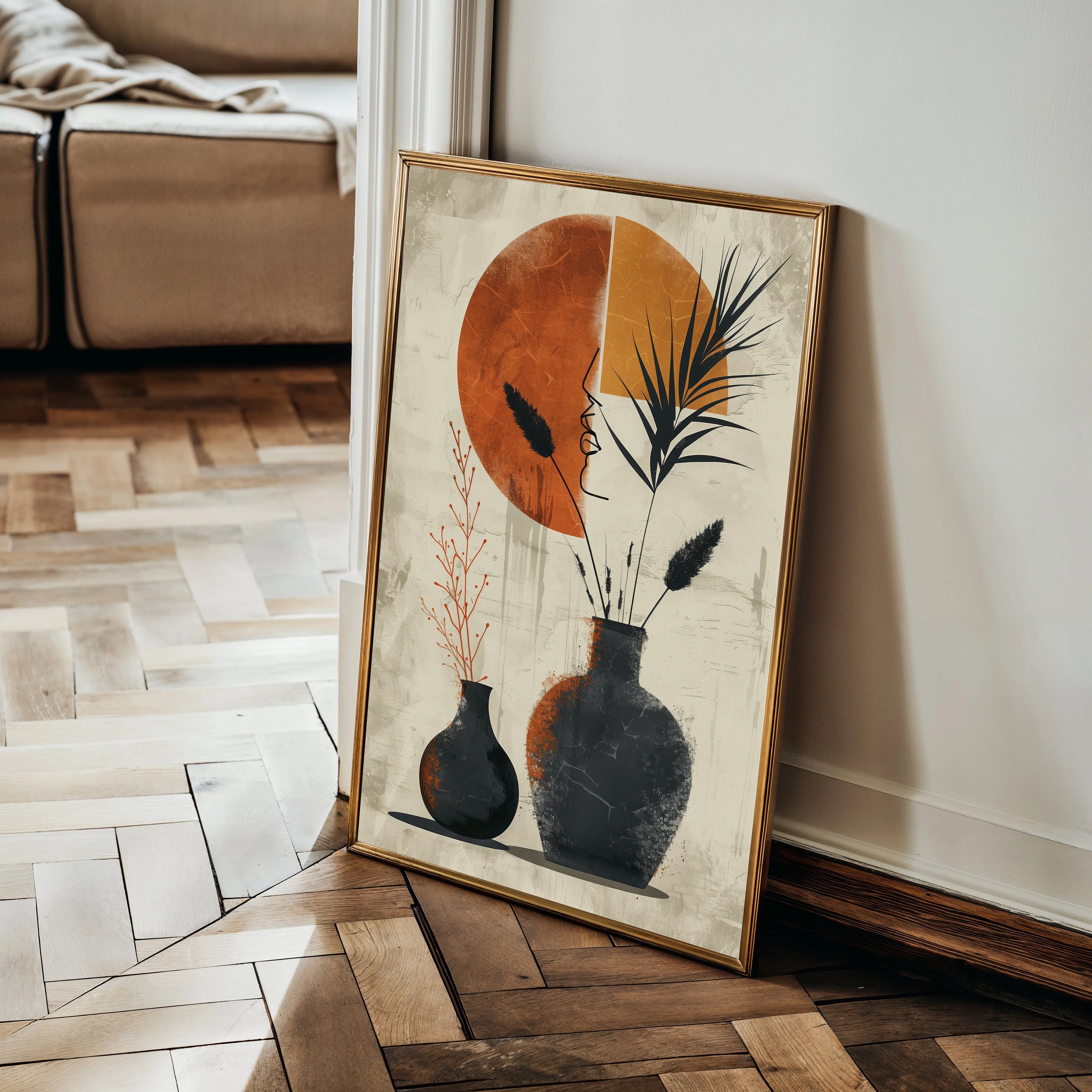 Boho 050 Canvas Art 60 x 40 cm / Black