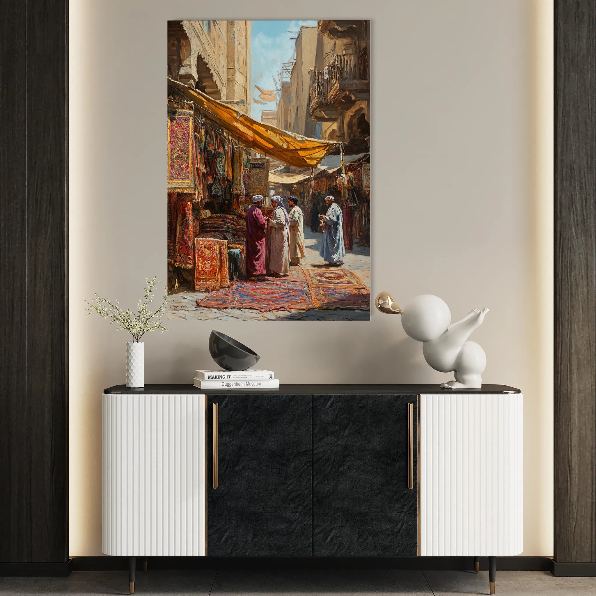Orientalist 050 Canvas Art 60 x 40 cm / Black