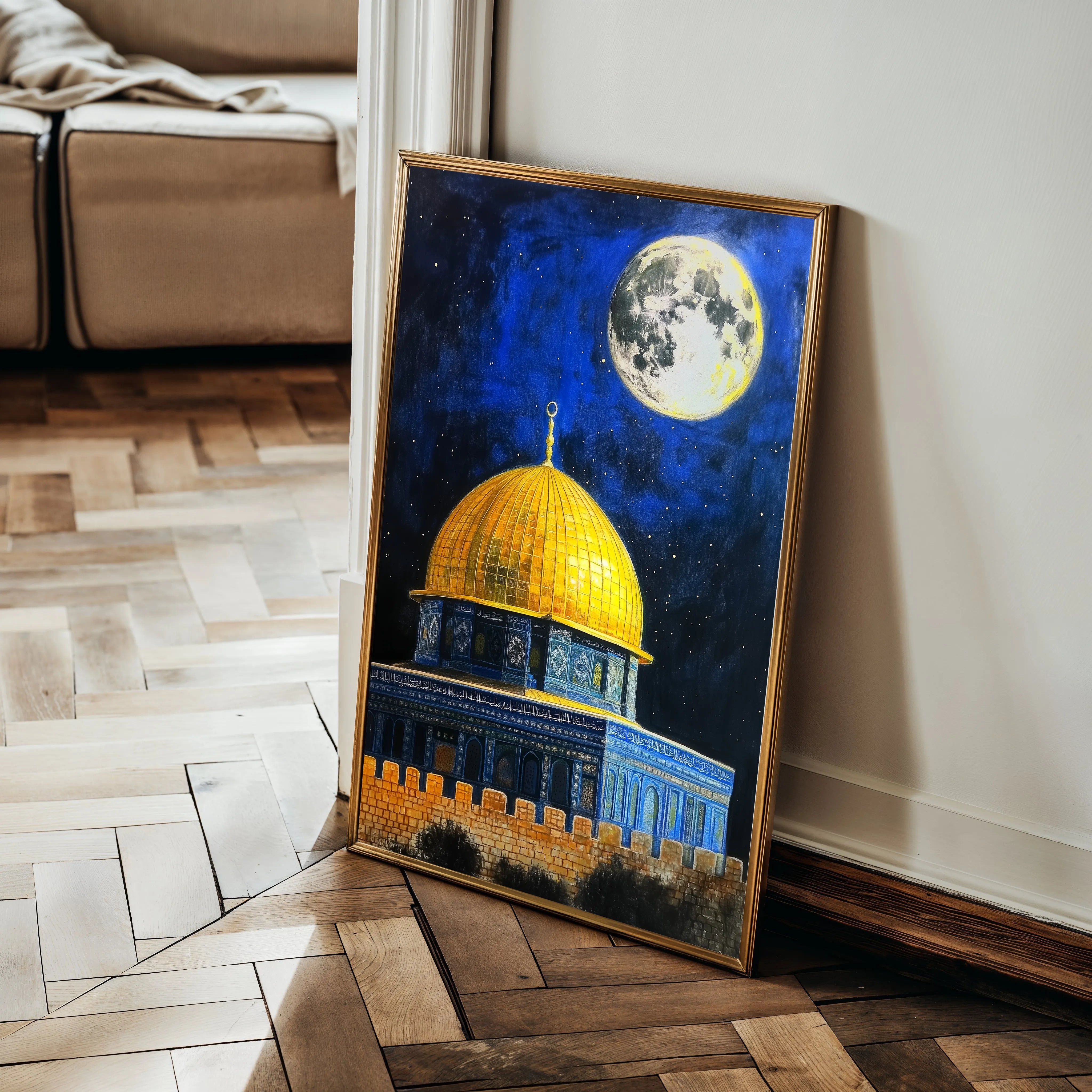 Palestine 050 Canvas Art 60 x 40 cm / Black