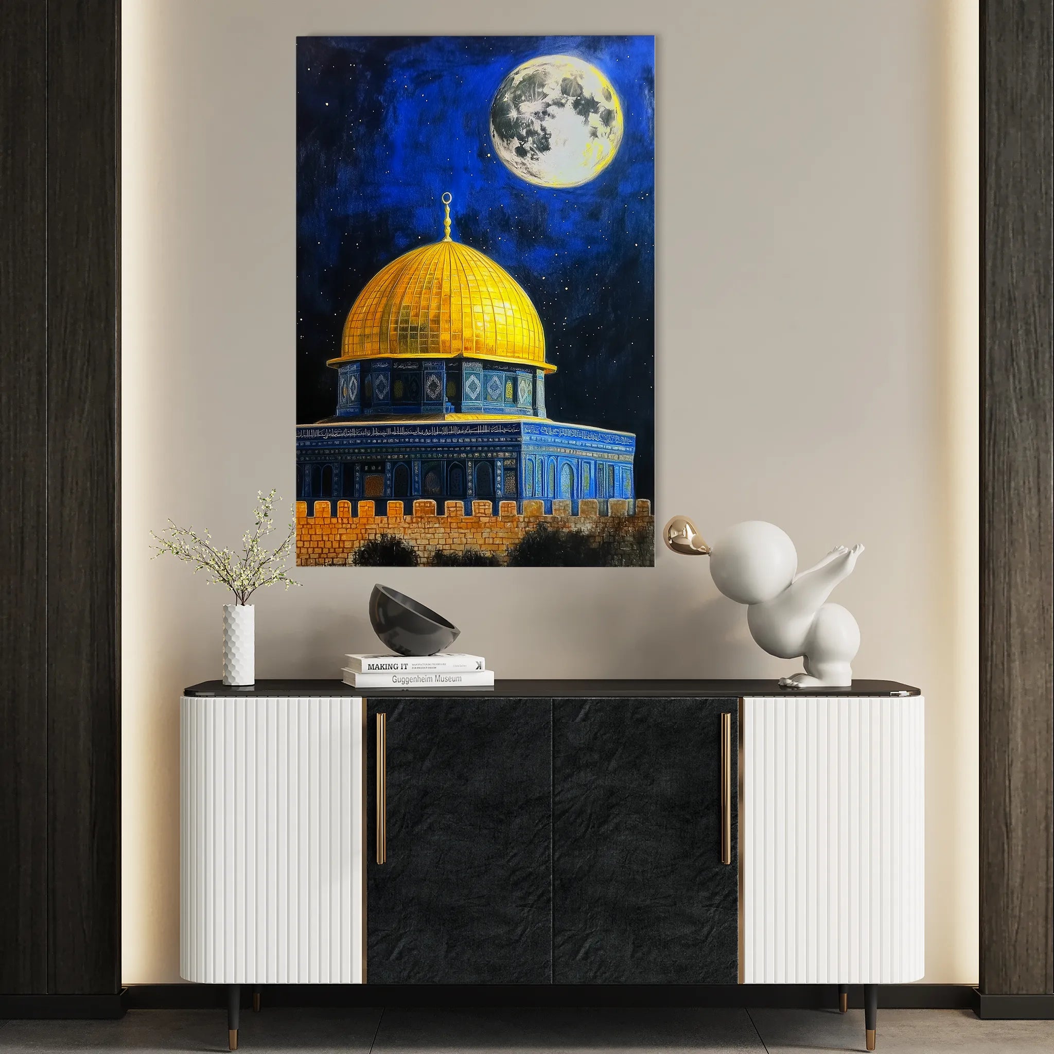 Palestine 050 Canvas Art 60 x 40 cm / Black