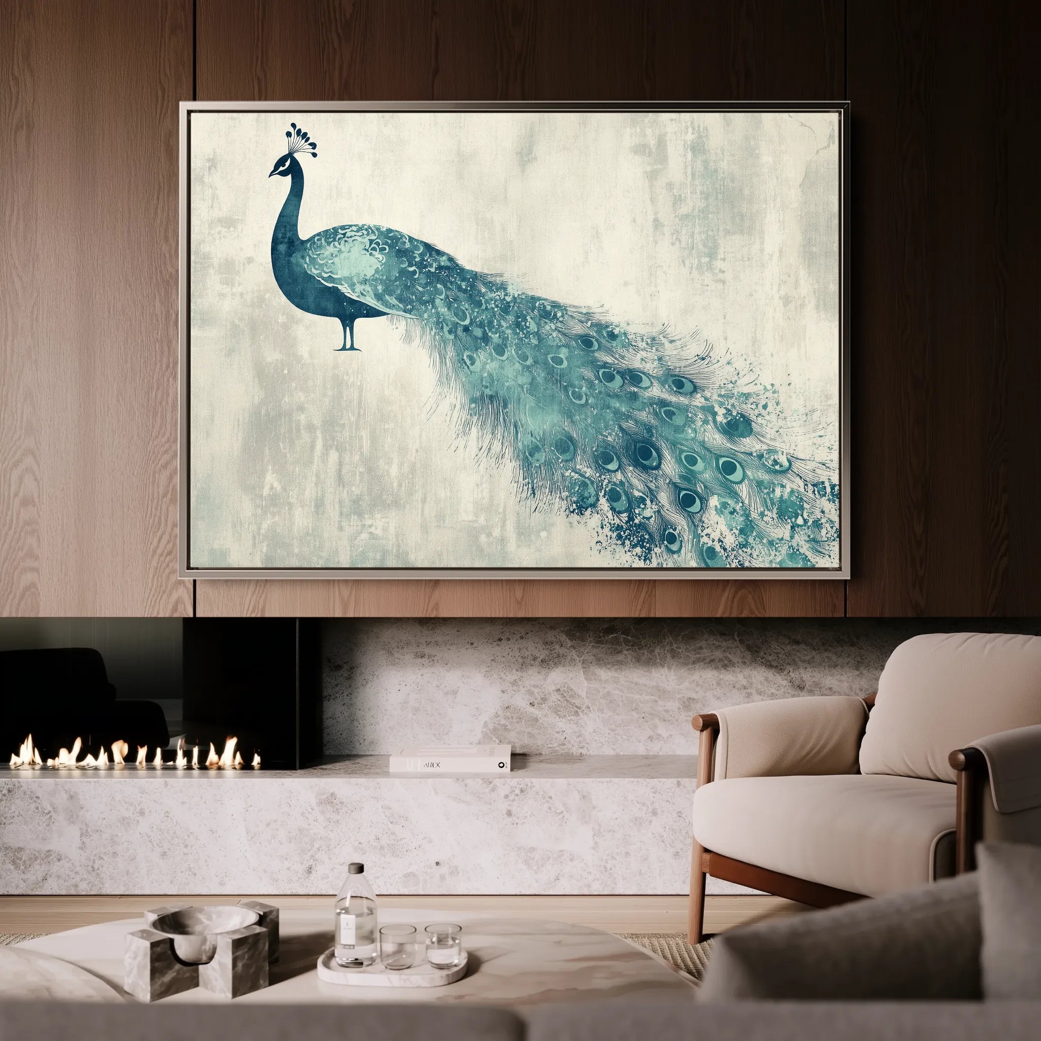 Animals 051 Canvas Art 60 x 40 cm / Black