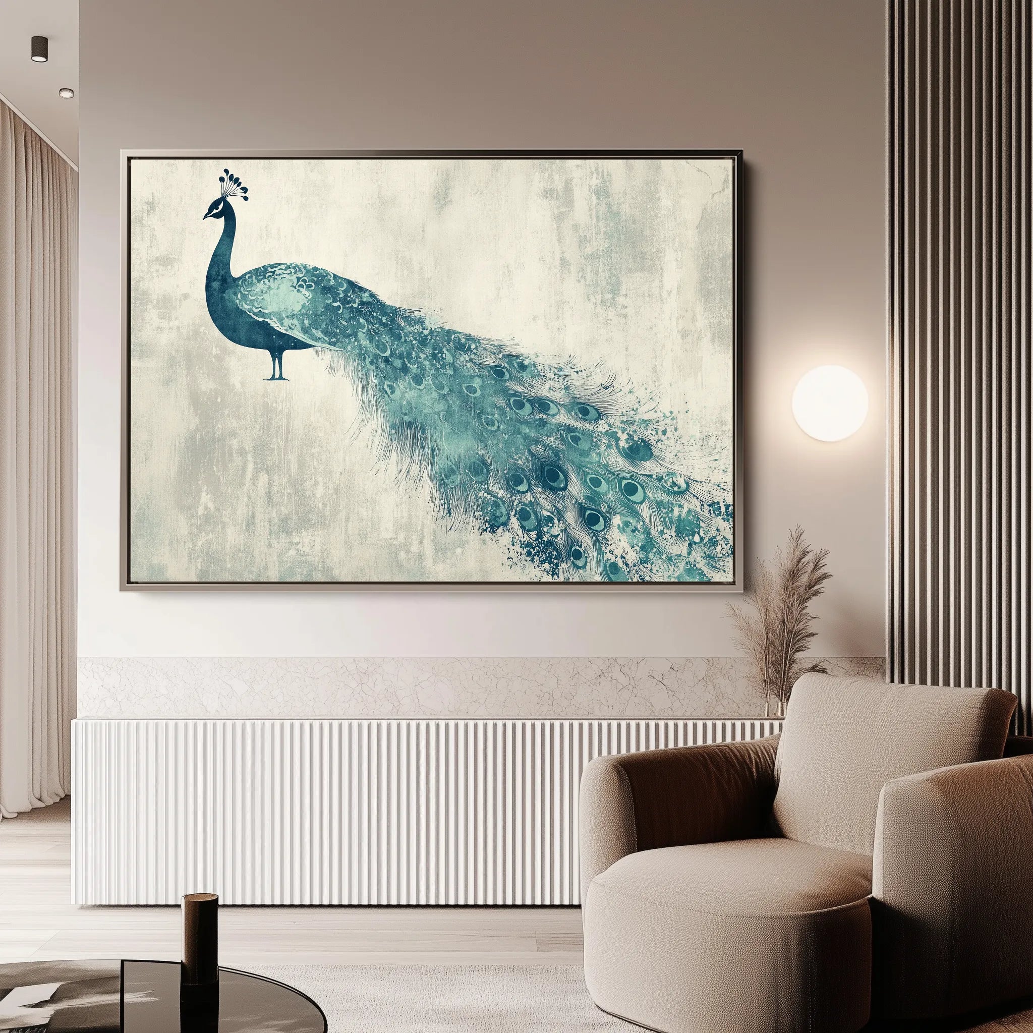 Animals 051 Canvas Art 60 x 40 cm / Black