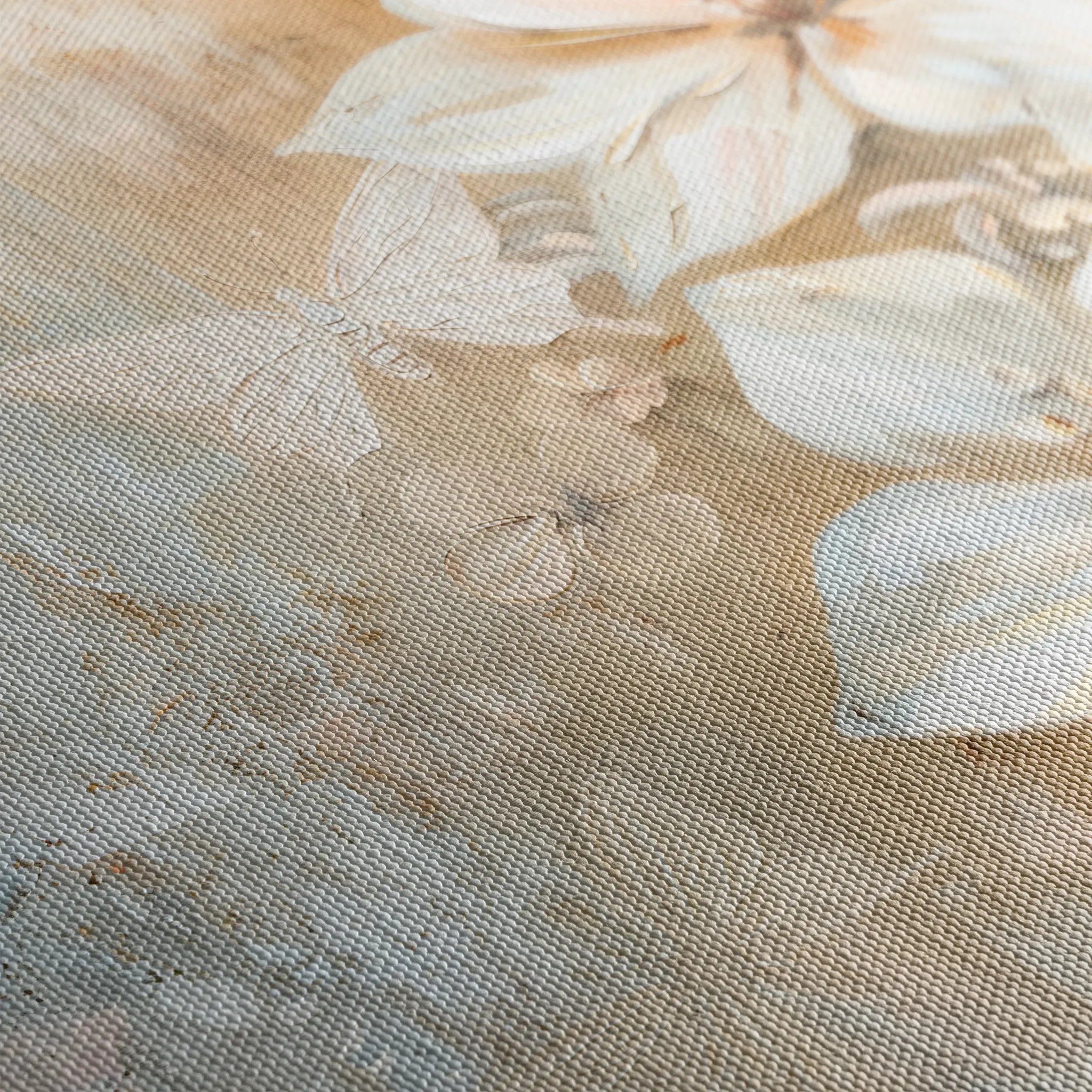 Floral 051 Canvas Art 60 x 40 cm / Black