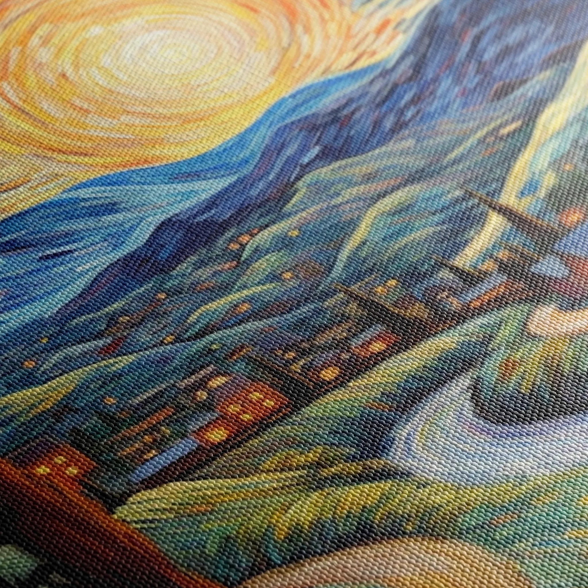 Landscape 051 Canvas Art 60 x 40 cm / Black