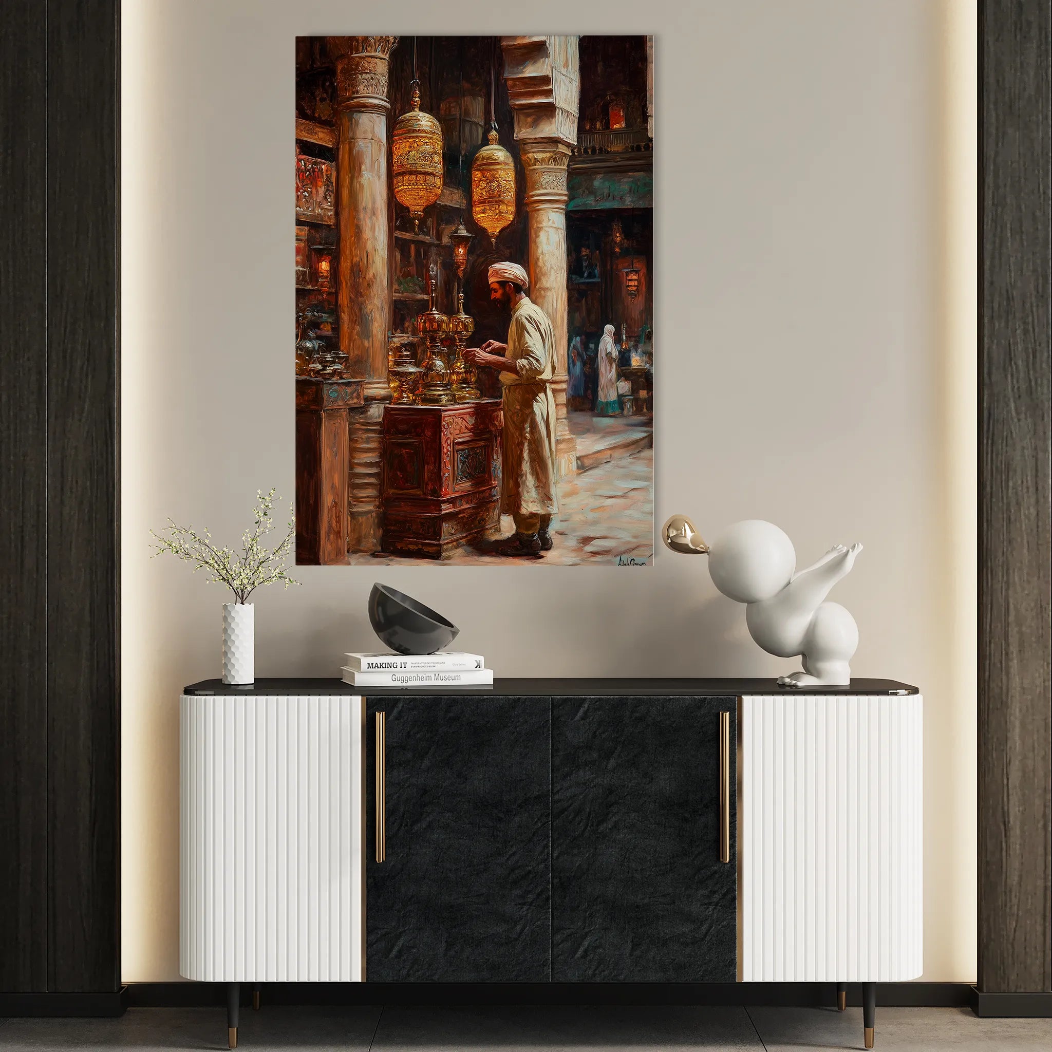 Orientalist 051 Canvas Art 60 x 40 cm / Black
