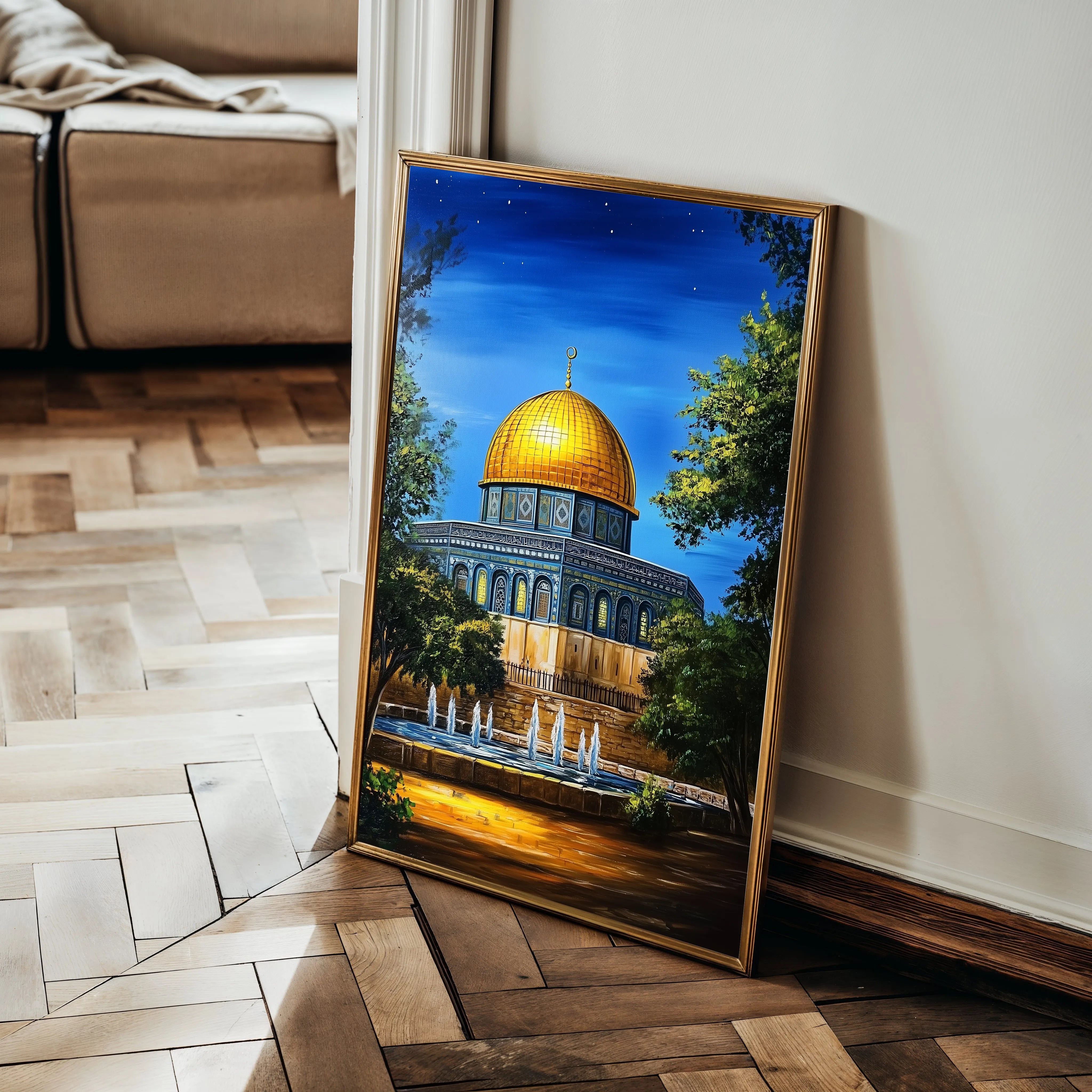Palestine 051 Canvas Art 60 x 40 cm / Black