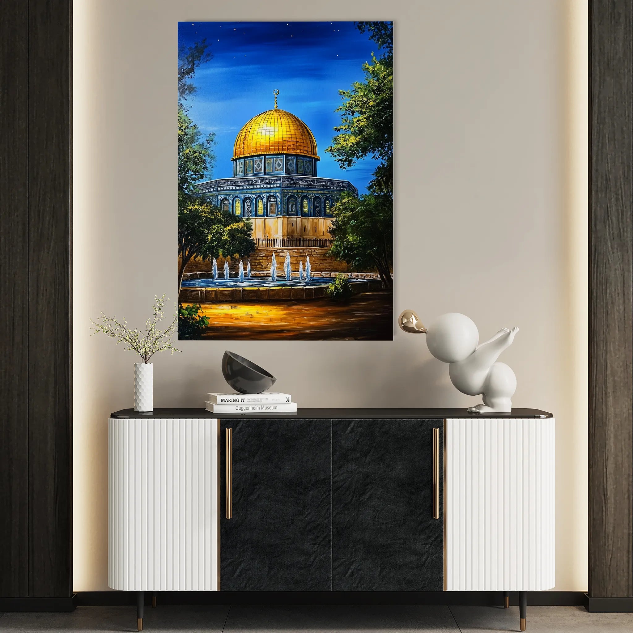 Palestine 051 Canvas Art 60 x 40 cm / Black