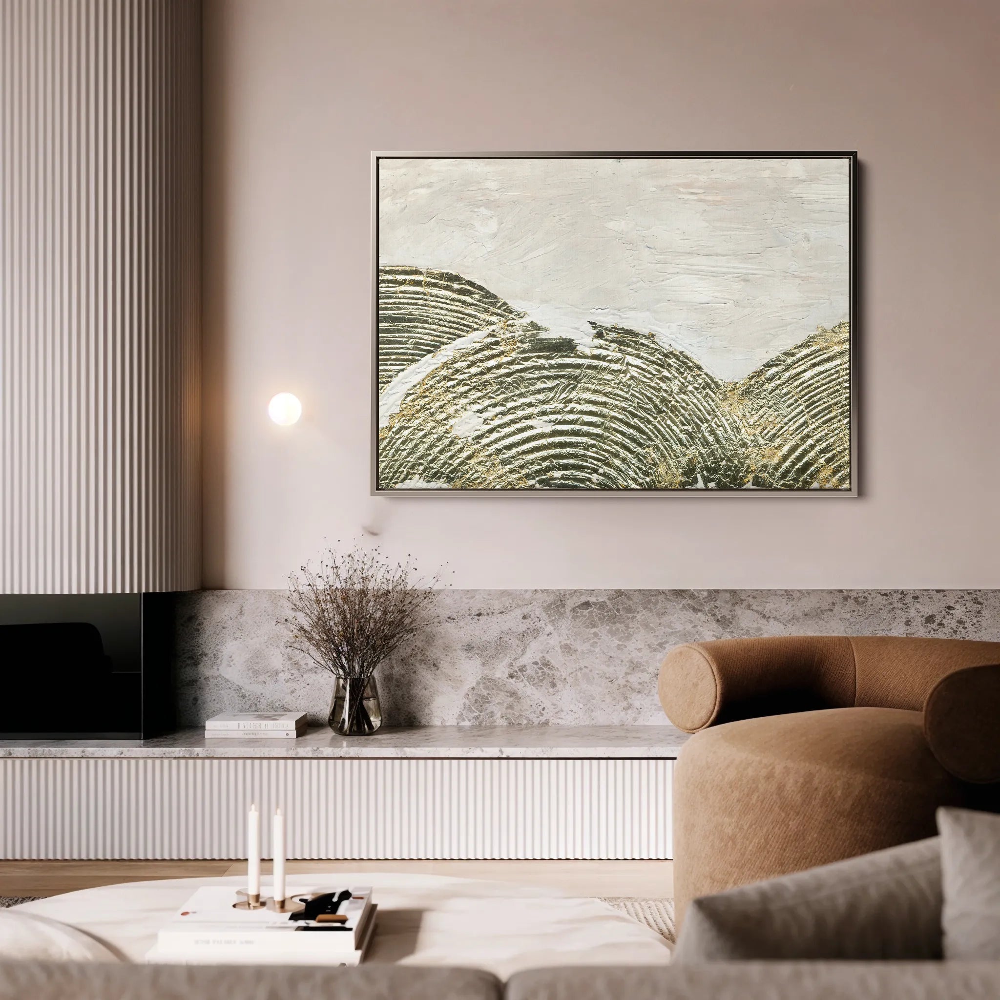 Abstract 052 Canvas Art 60 x 40 cm / Black
