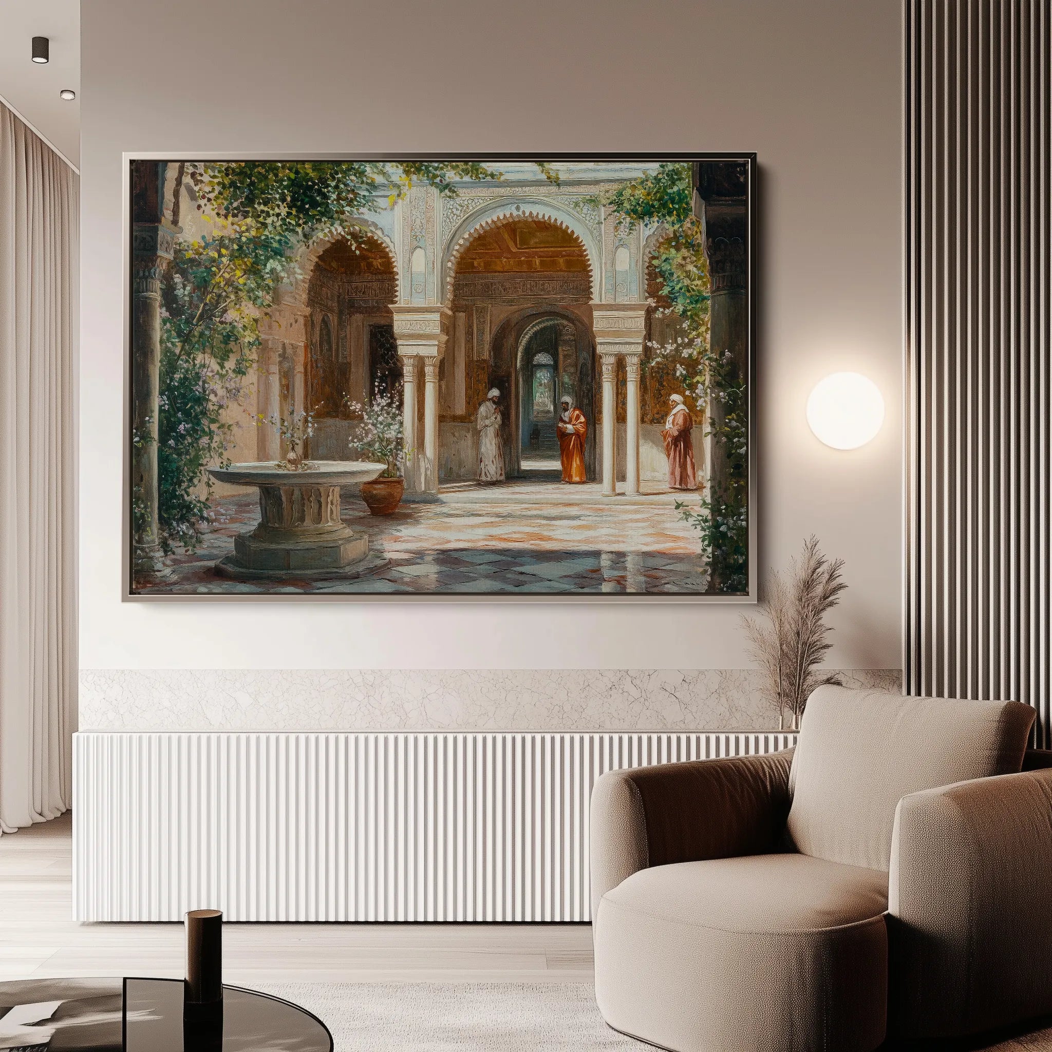 Orientalist 052 Canvas Art 60 x 40 cm / Black
