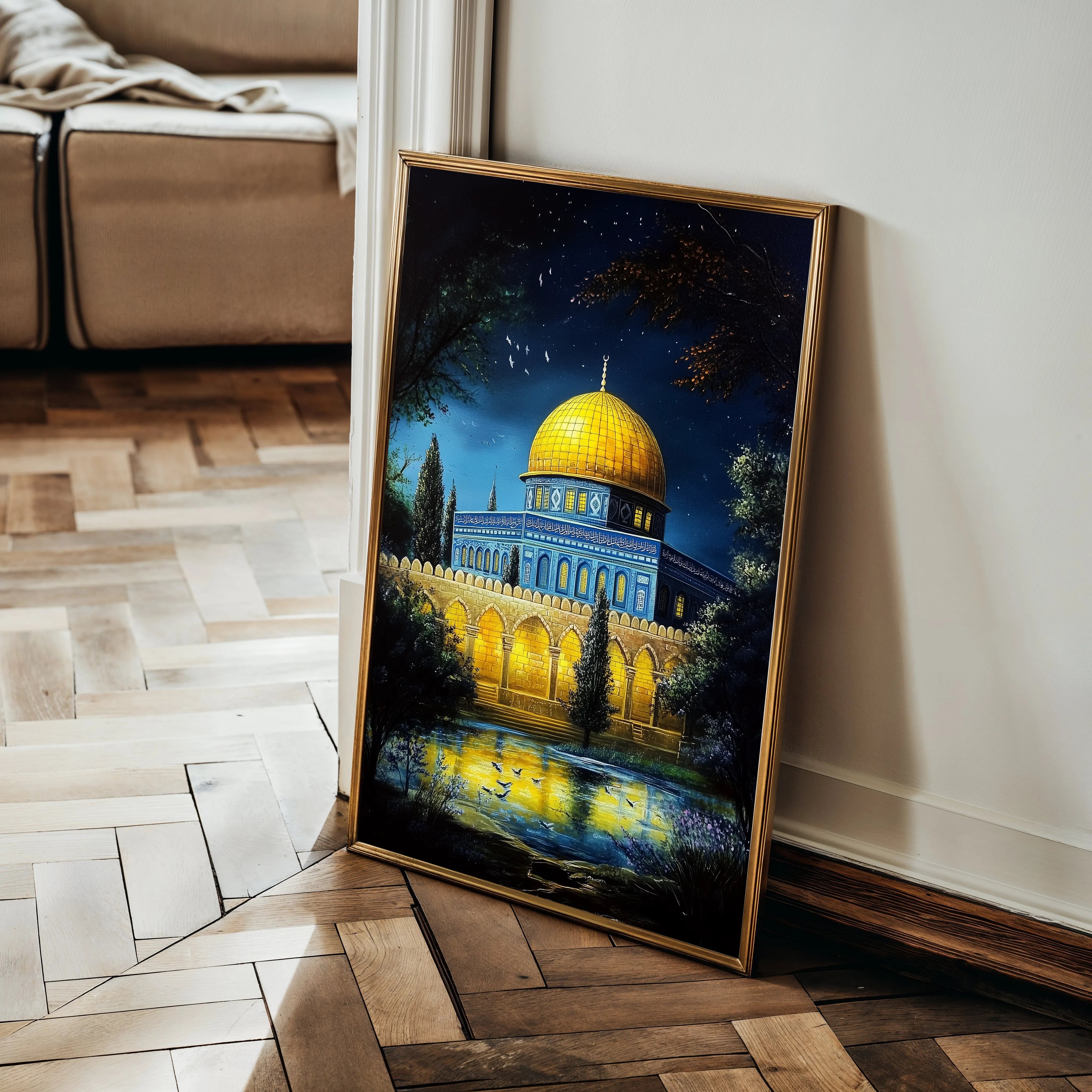 Palestine 052 Canvas Art 60 x 40 cm / Black