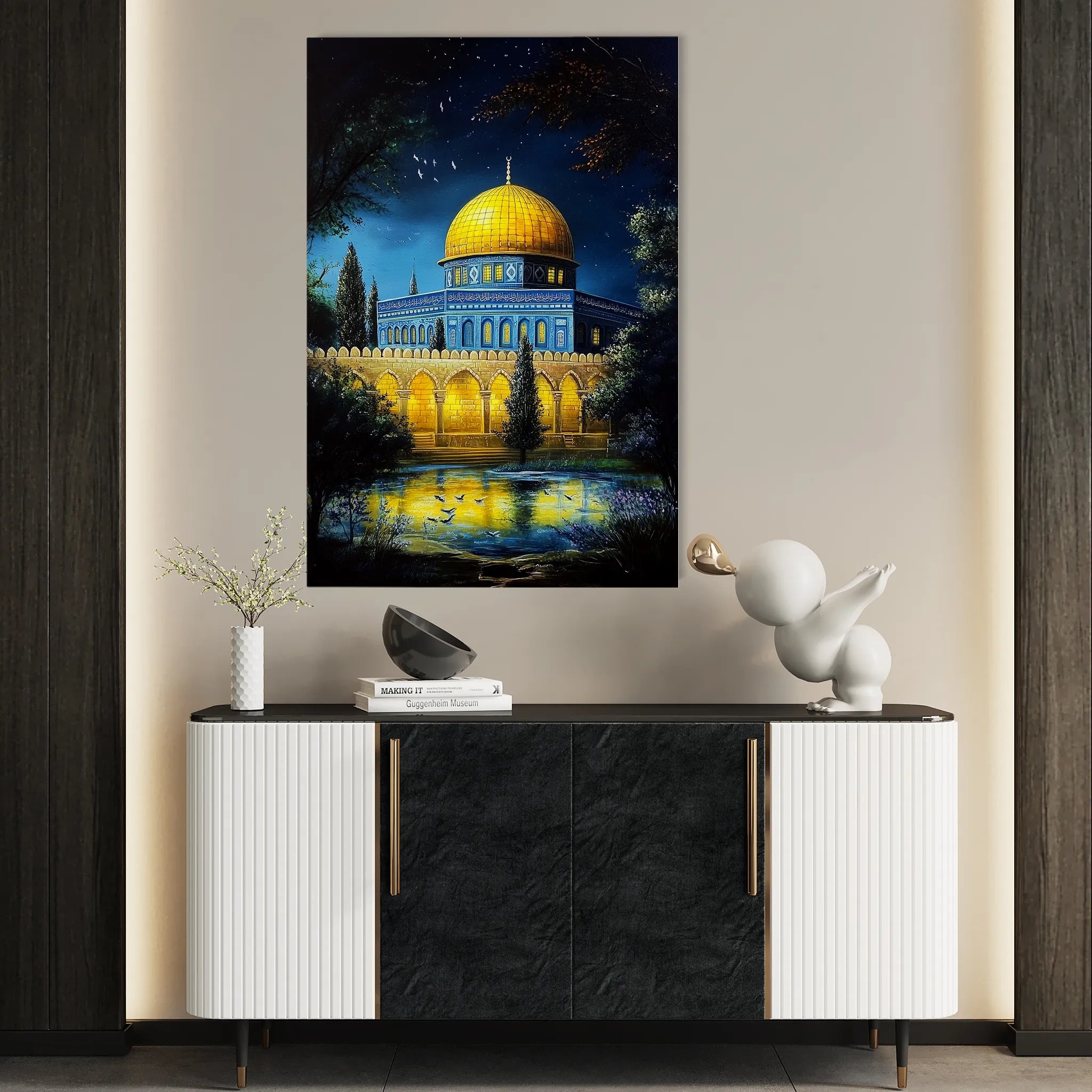 Palestine 052 Canvas Art 60 x 40 cm / Black