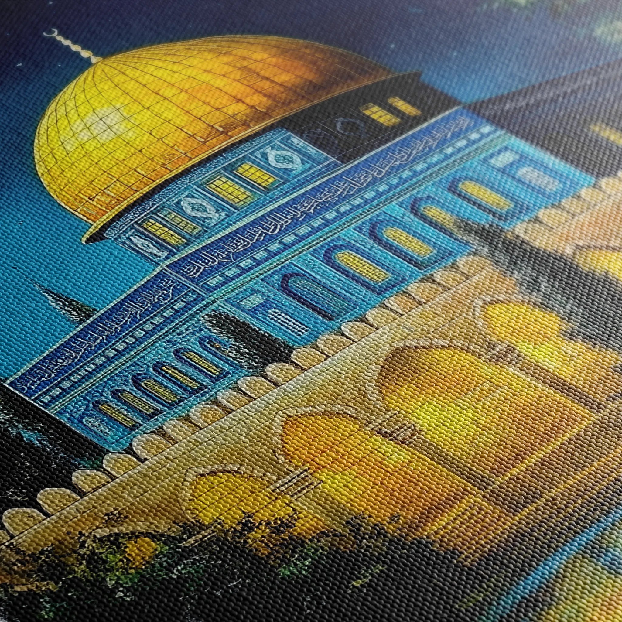 Palestine 052 Canvas Art 60 x 40 cm / Black