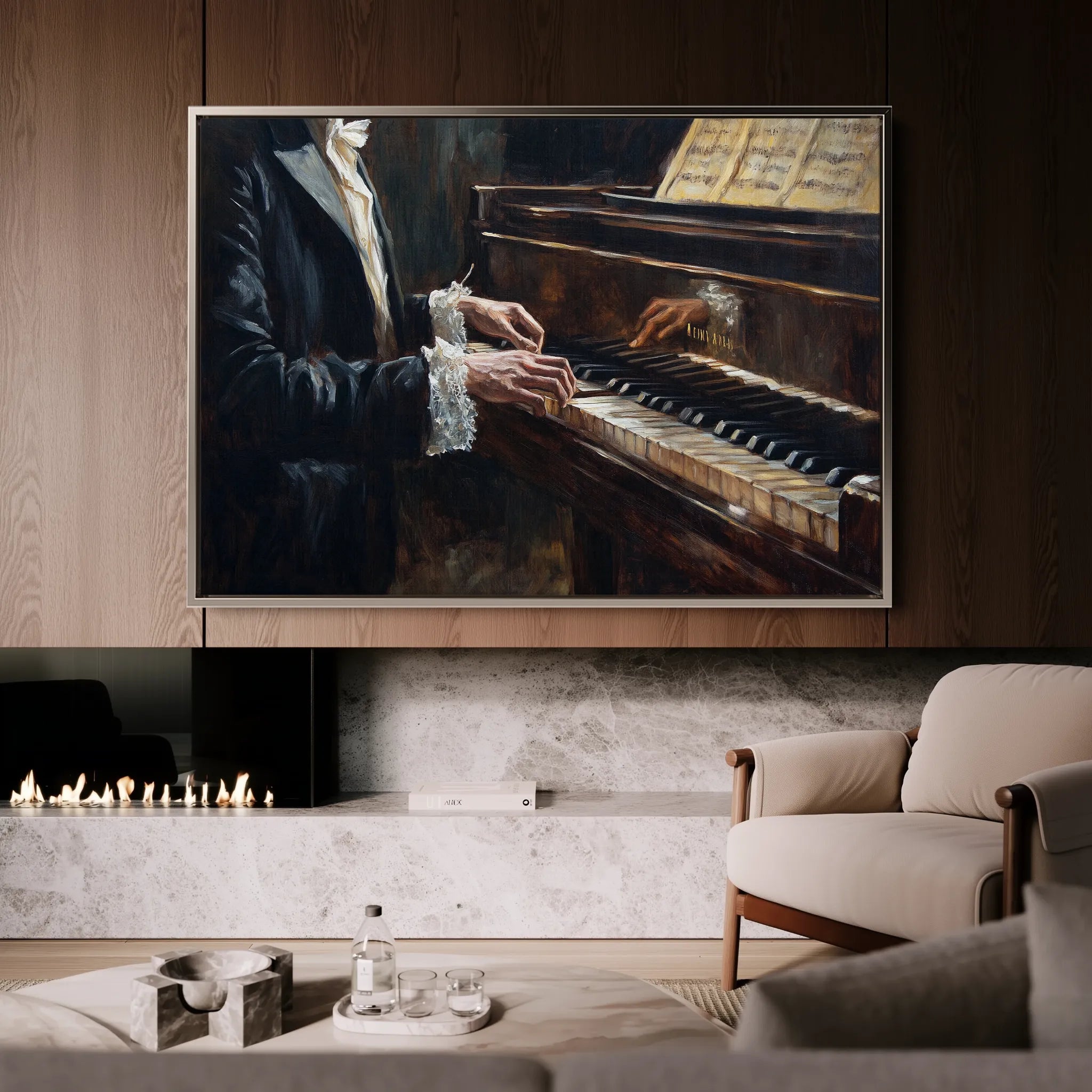 Classic 053 Canvas Art 60 x 40 cm / Black