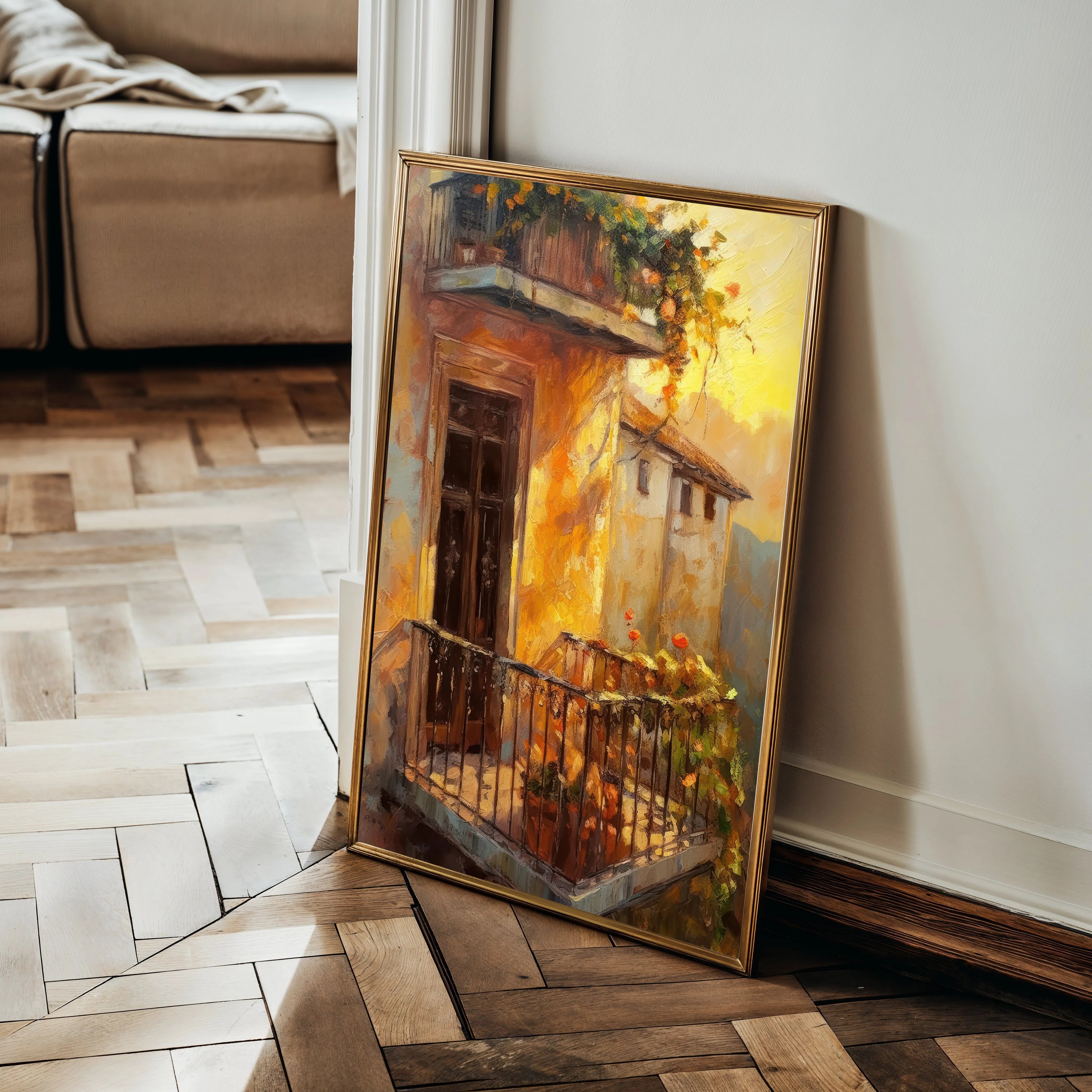 Landscape 053 Canvas Art 60 x 40 cm / Black