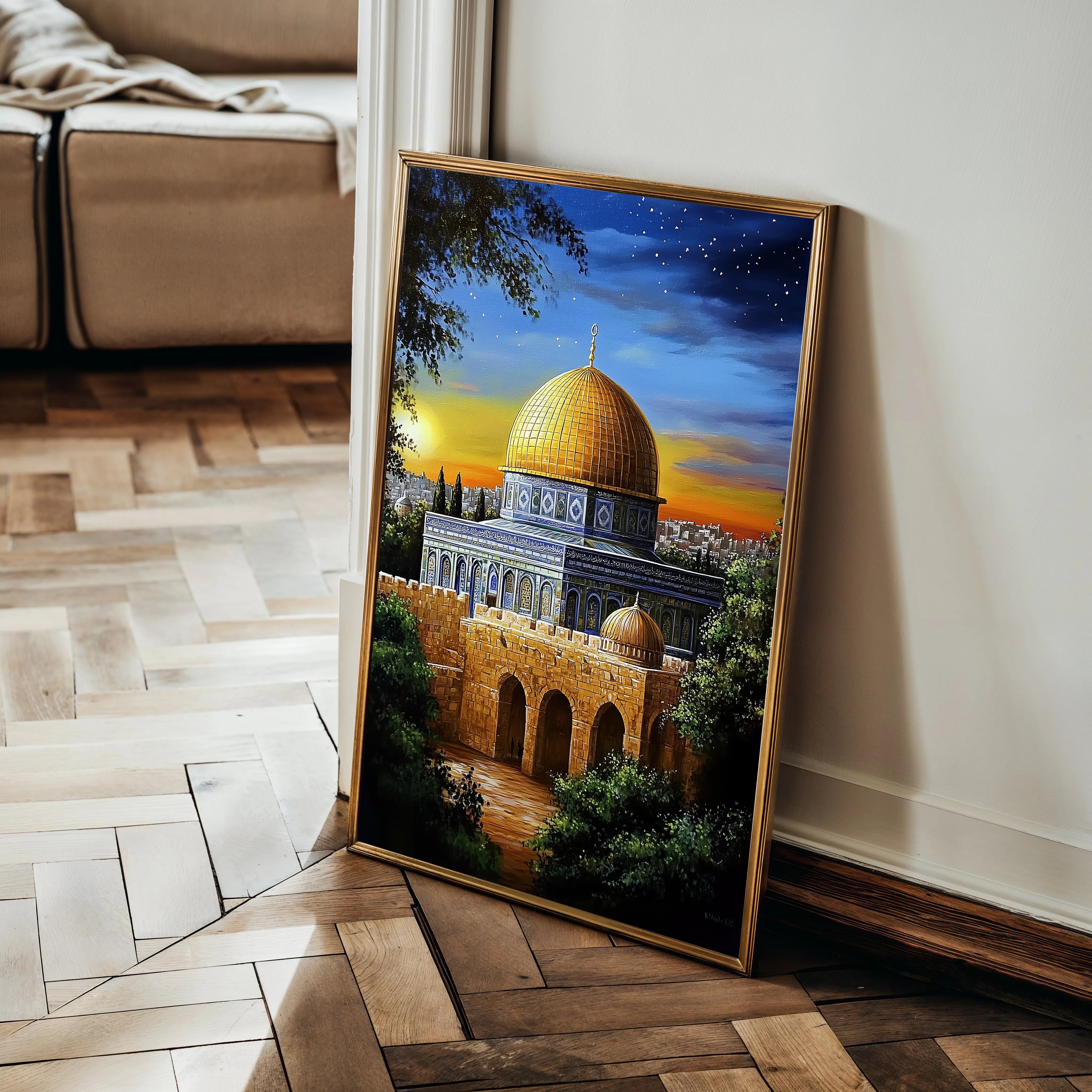 Palestine 053 Canvas Art 60 x 40 cm / Black