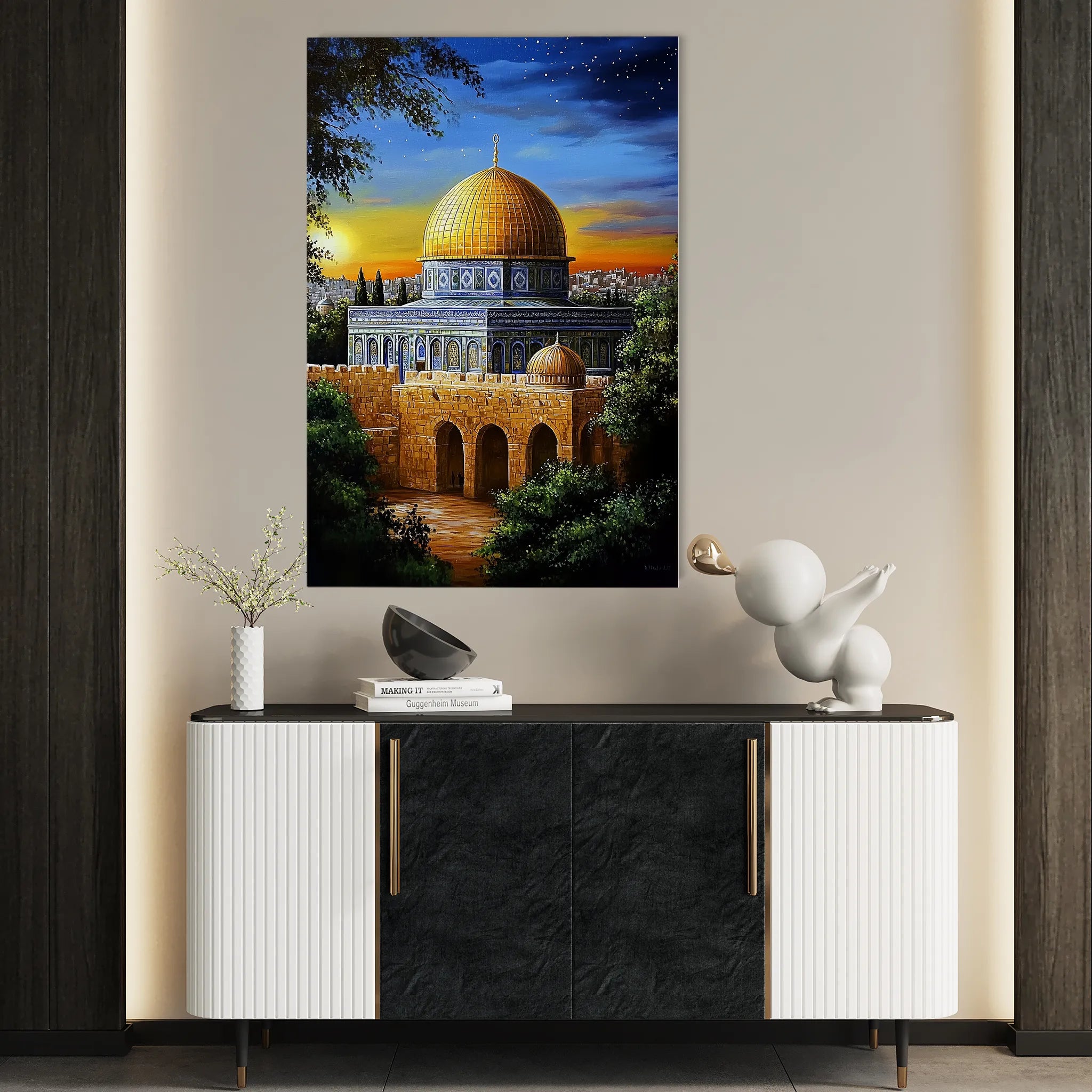 Palestine 053 Canvas Art 60 x 40 cm / Black