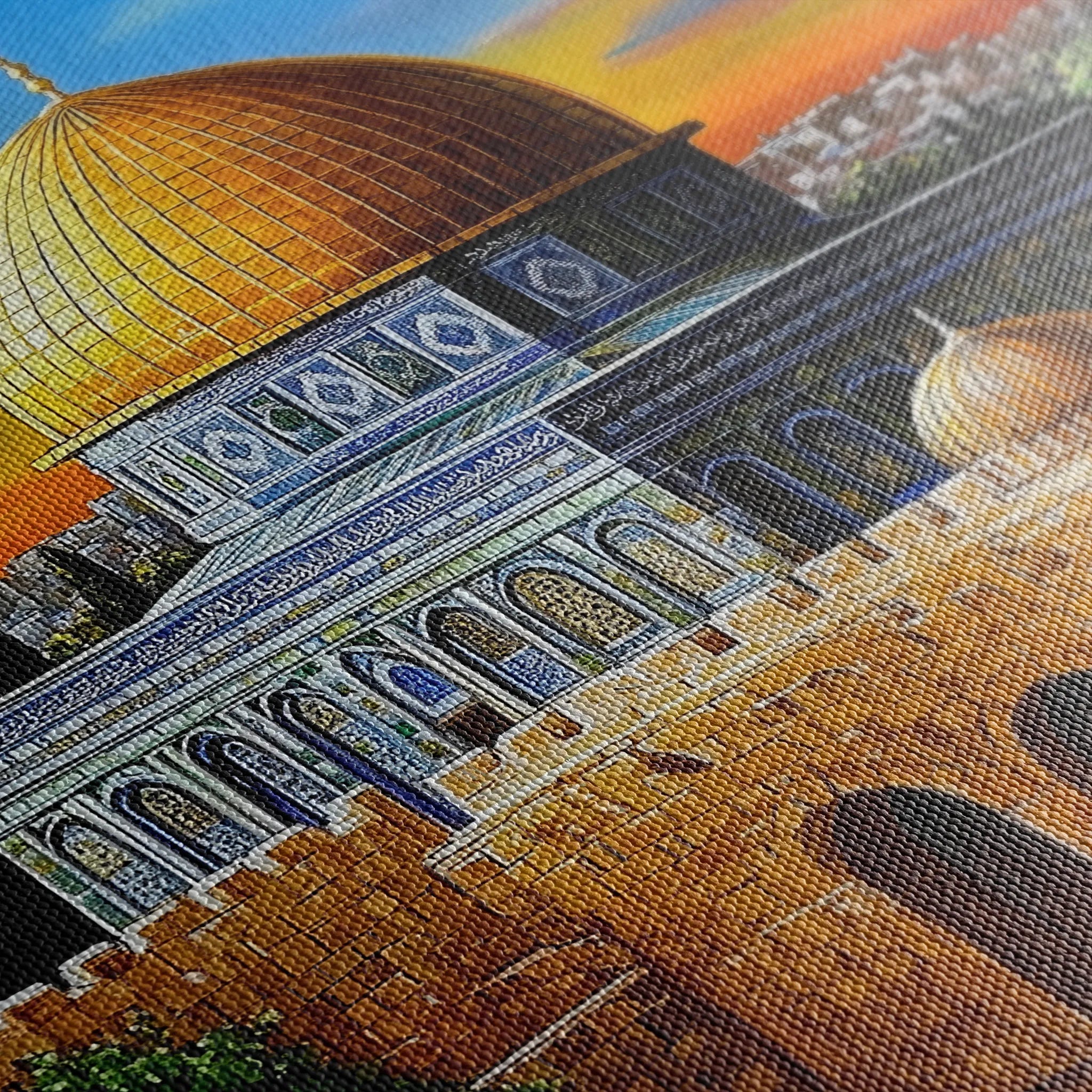 Palestine 053 Canvas Art 60 x 40 cm / Black